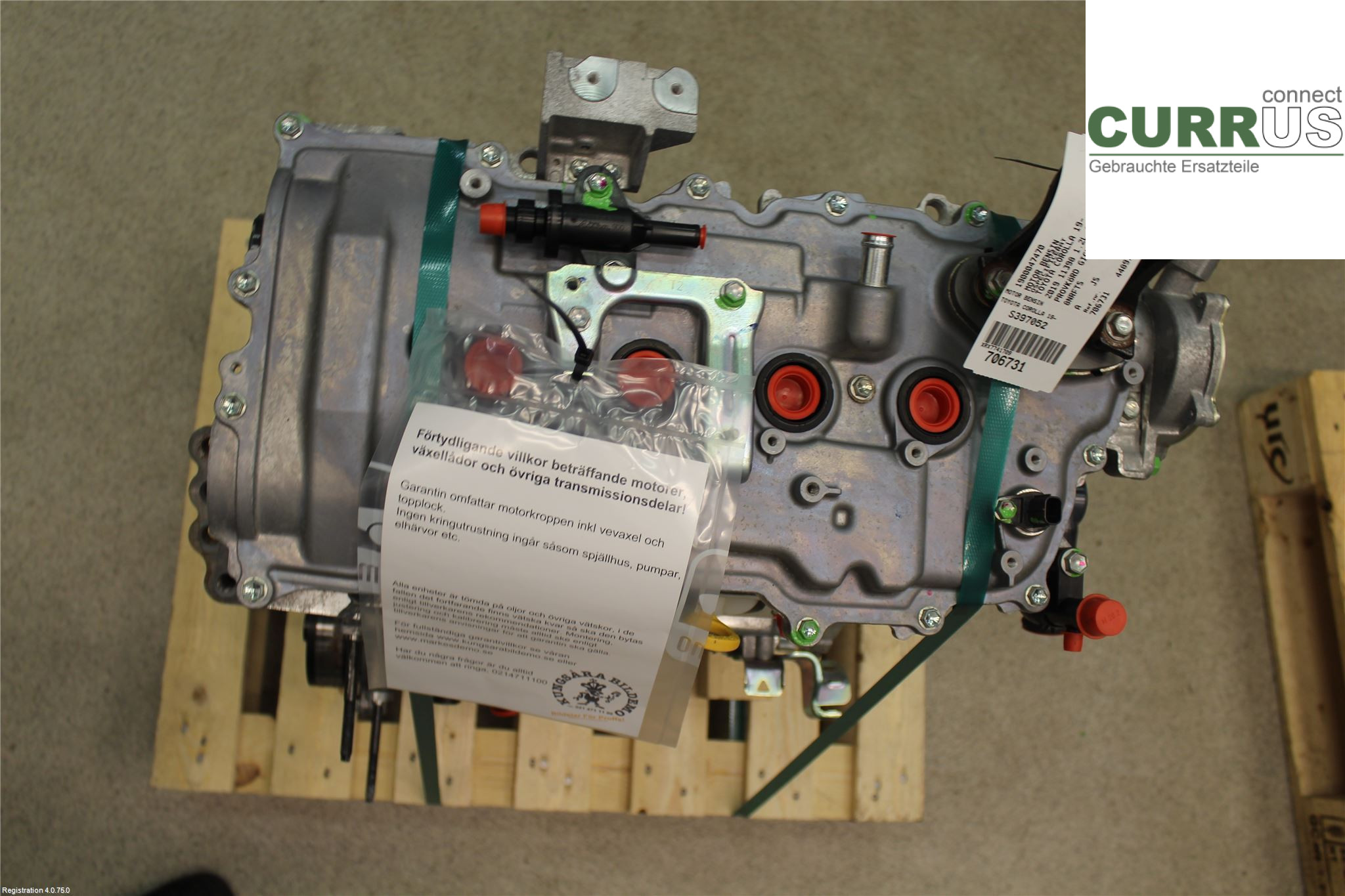 TOYOTA COROLLA 19- Engine 1900047470 1.2L 8NR-FTS