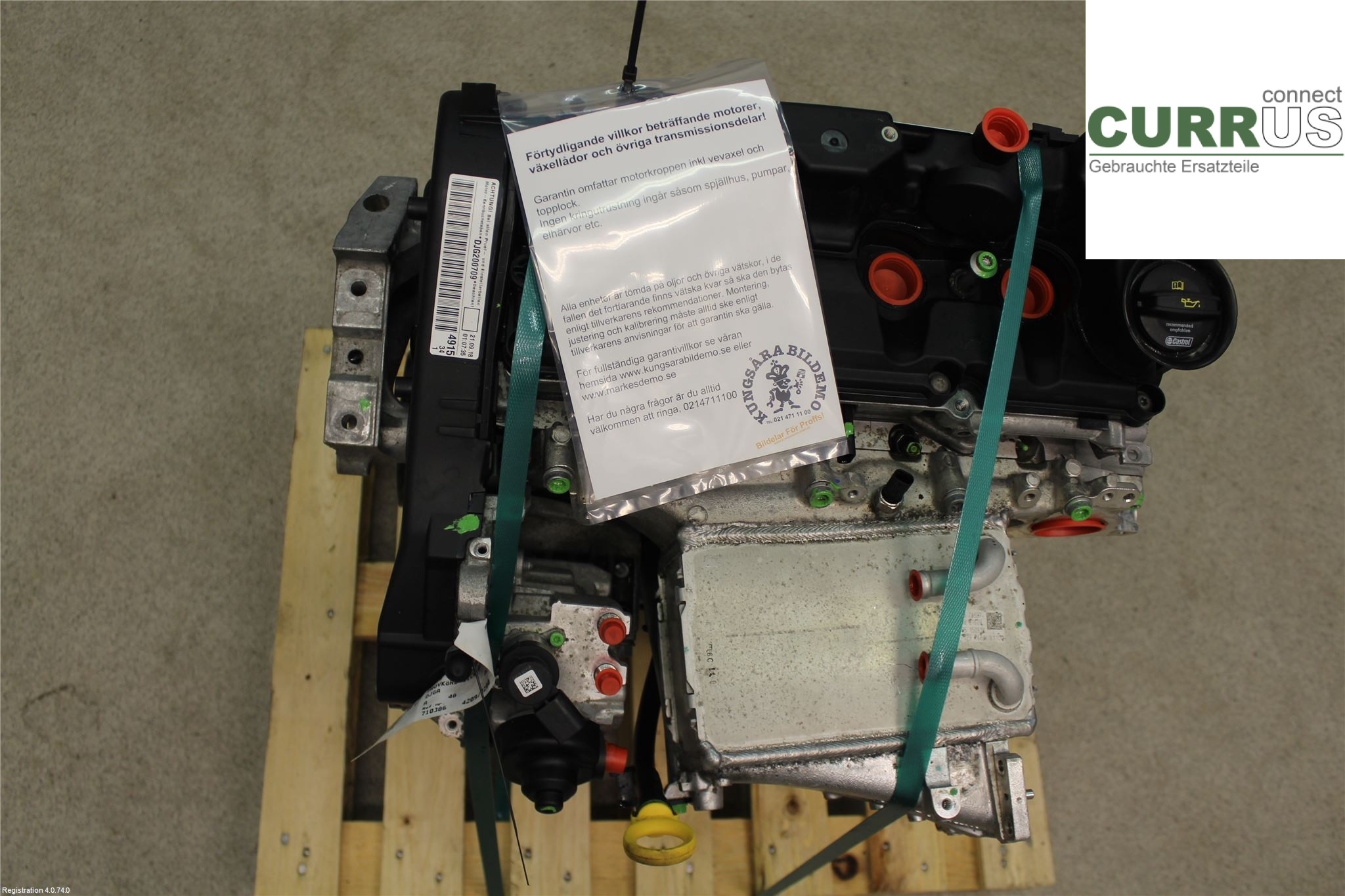 SKODA OCTAVIA  13-20 Engine 04L100038GX 2.0L DJGA