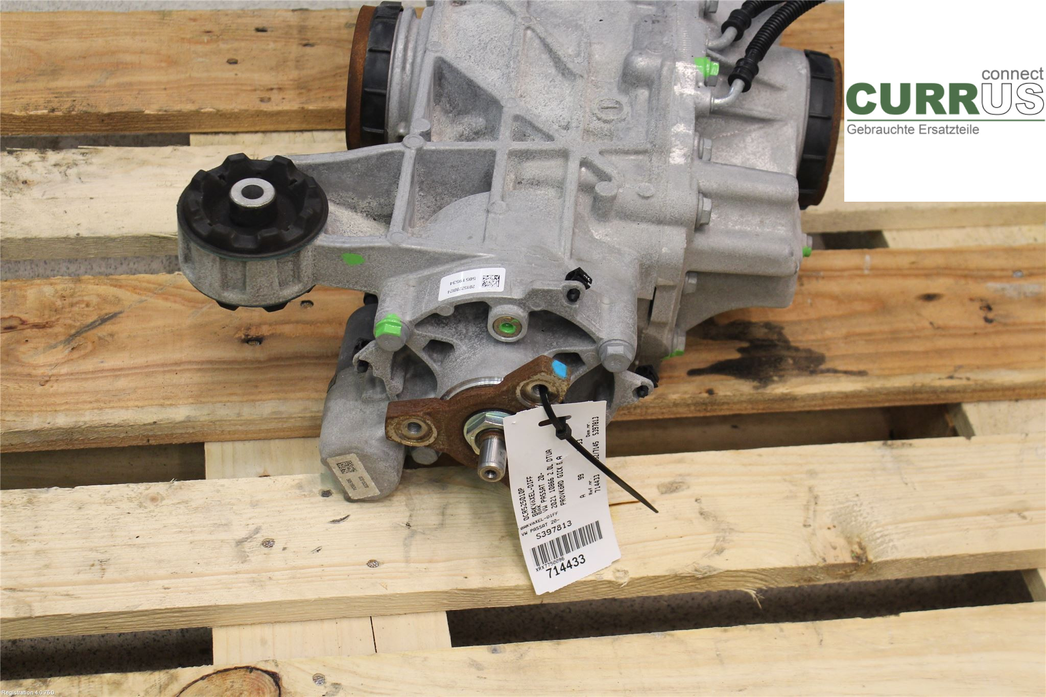 VW PASSAT  20-24 Differential 0CR525010P 2.0L DTUA