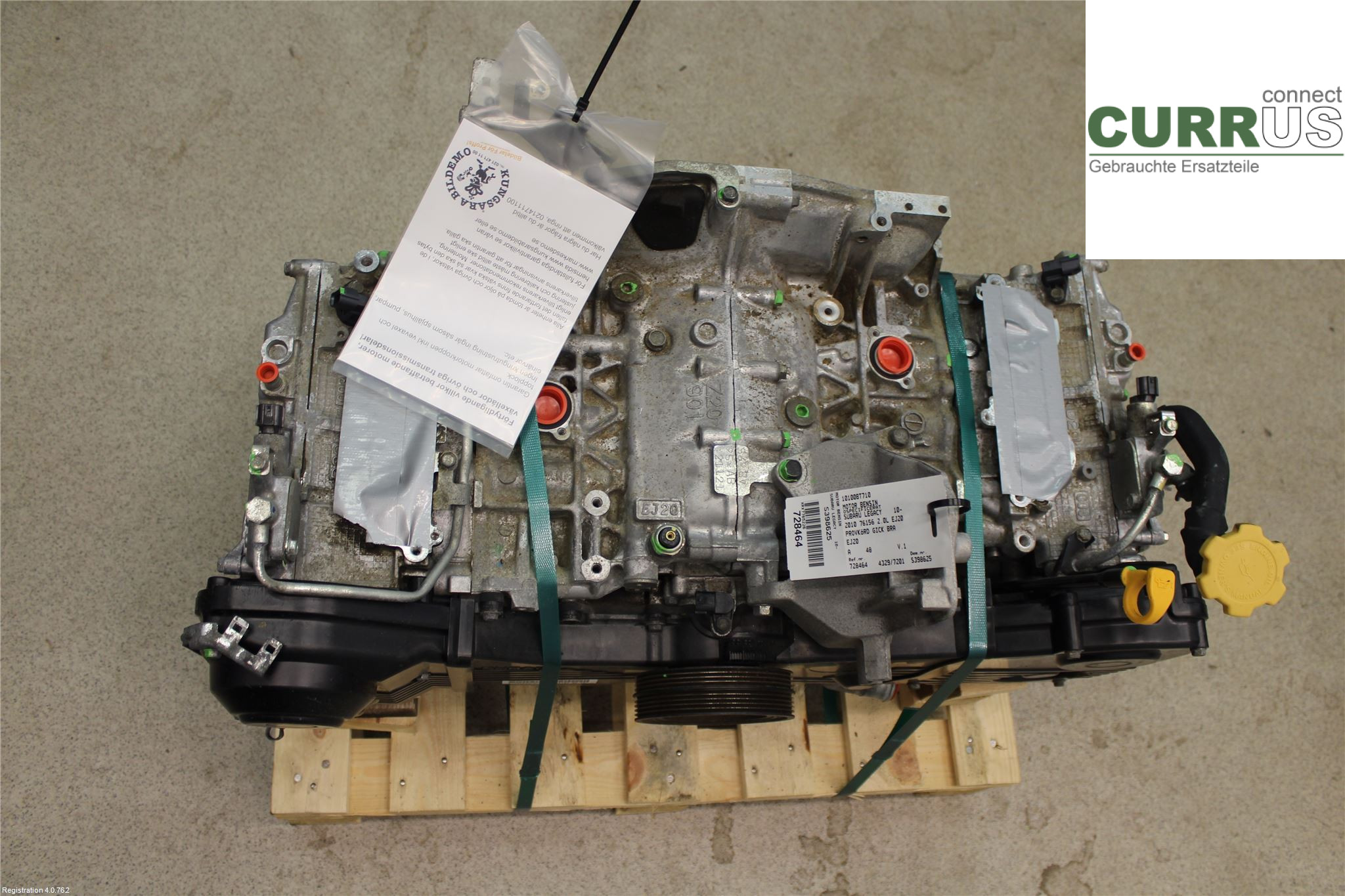 SUBARU LEGACY    10-14 Engine 10100BT710 2.0L EJ20