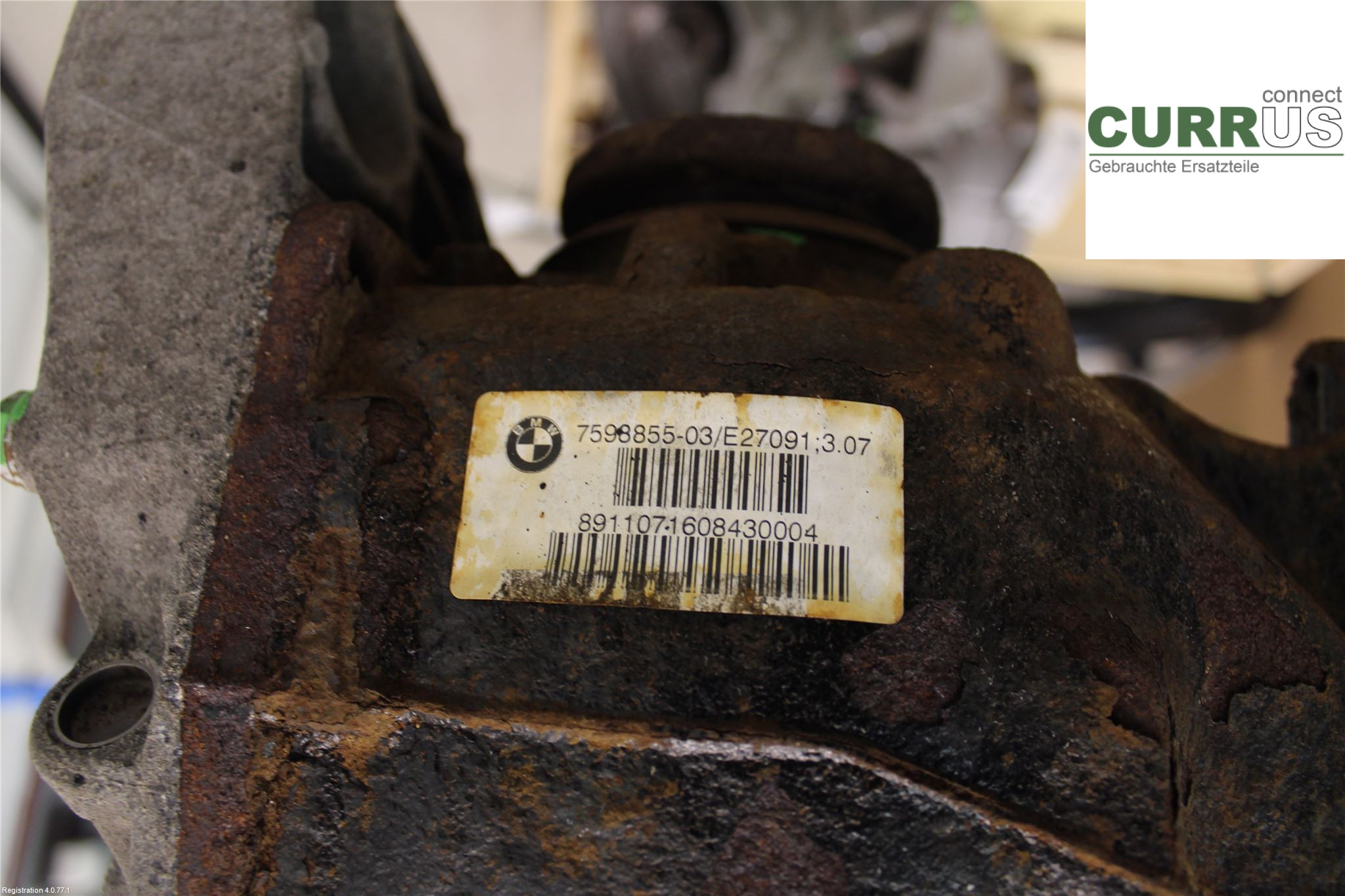 BMW 3 E90/91 SED/TOU 05-12 Differential 33107566170 2.0L N47-D20C