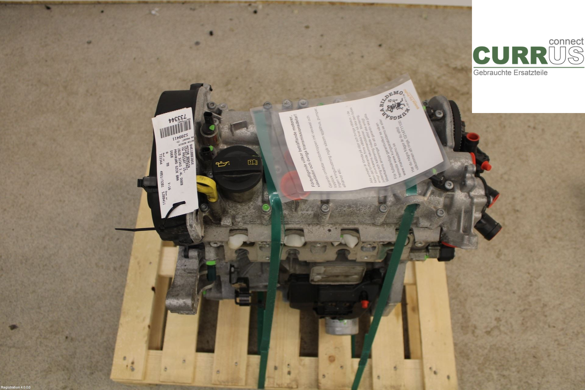 VW PASSAT  15-19 Silnik 04E100038GX 1.4L DGEB
