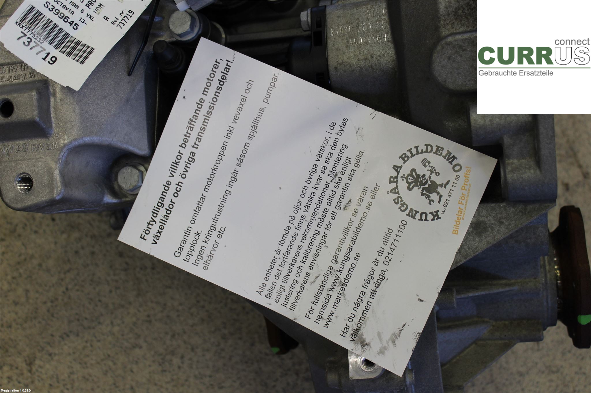 SKODA OCTAVIA  13-20 6-Gang-Getriebe  1.0L DKRF