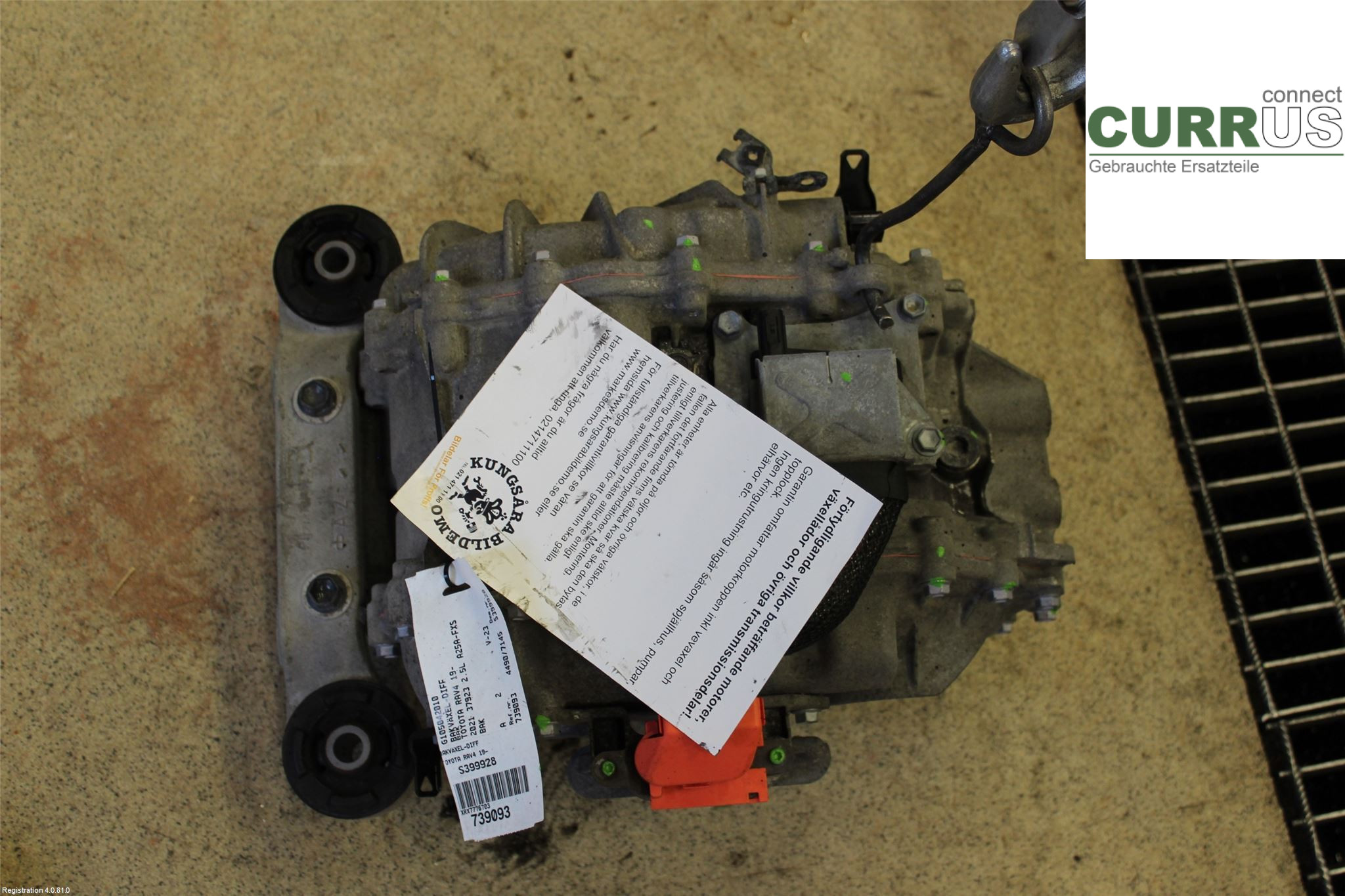 TOYOTA RAV4  19- Differential G105042010 2.5L A25A-FXS