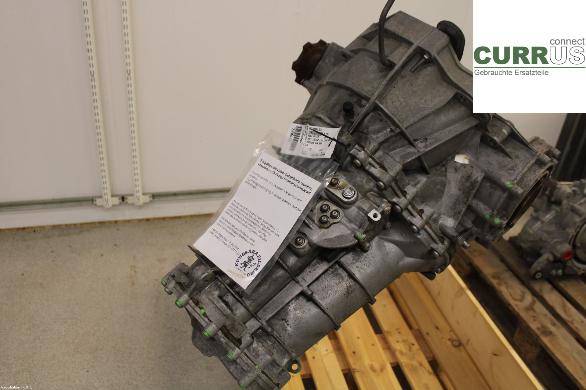 AUDI A4/S4  08-11 Boîte 6 vitesses 0B1300027EX 1.8L CDHB