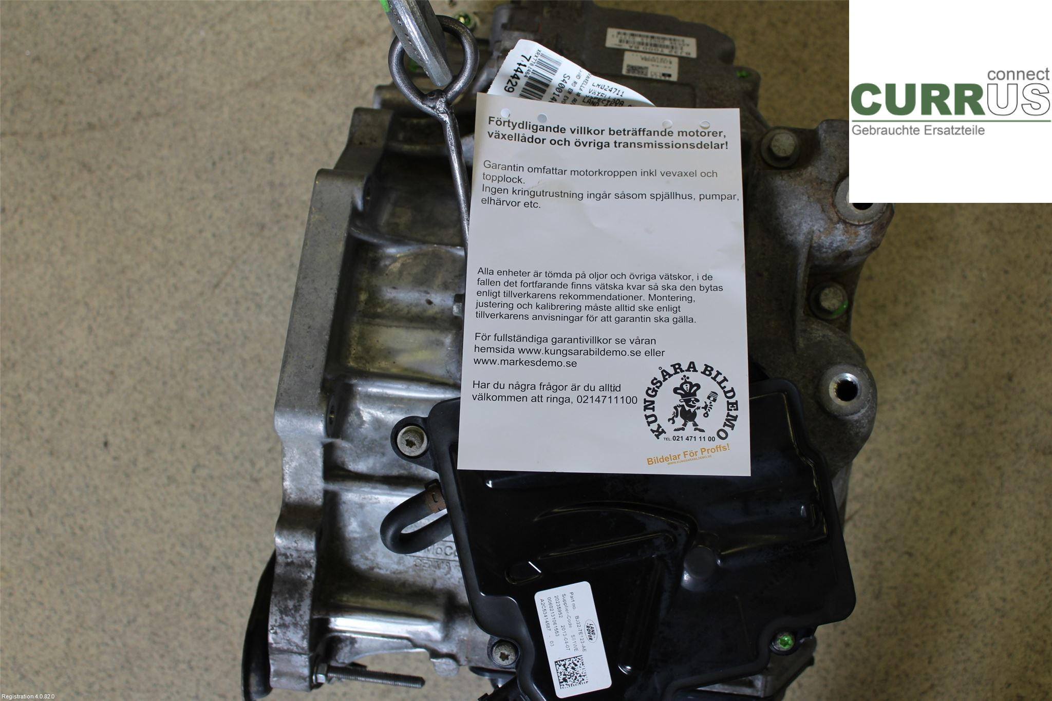 LAND ROVER EVOQUE  L538  11-18 Gearbox (Automatic) LR024711  2.2L 224DT