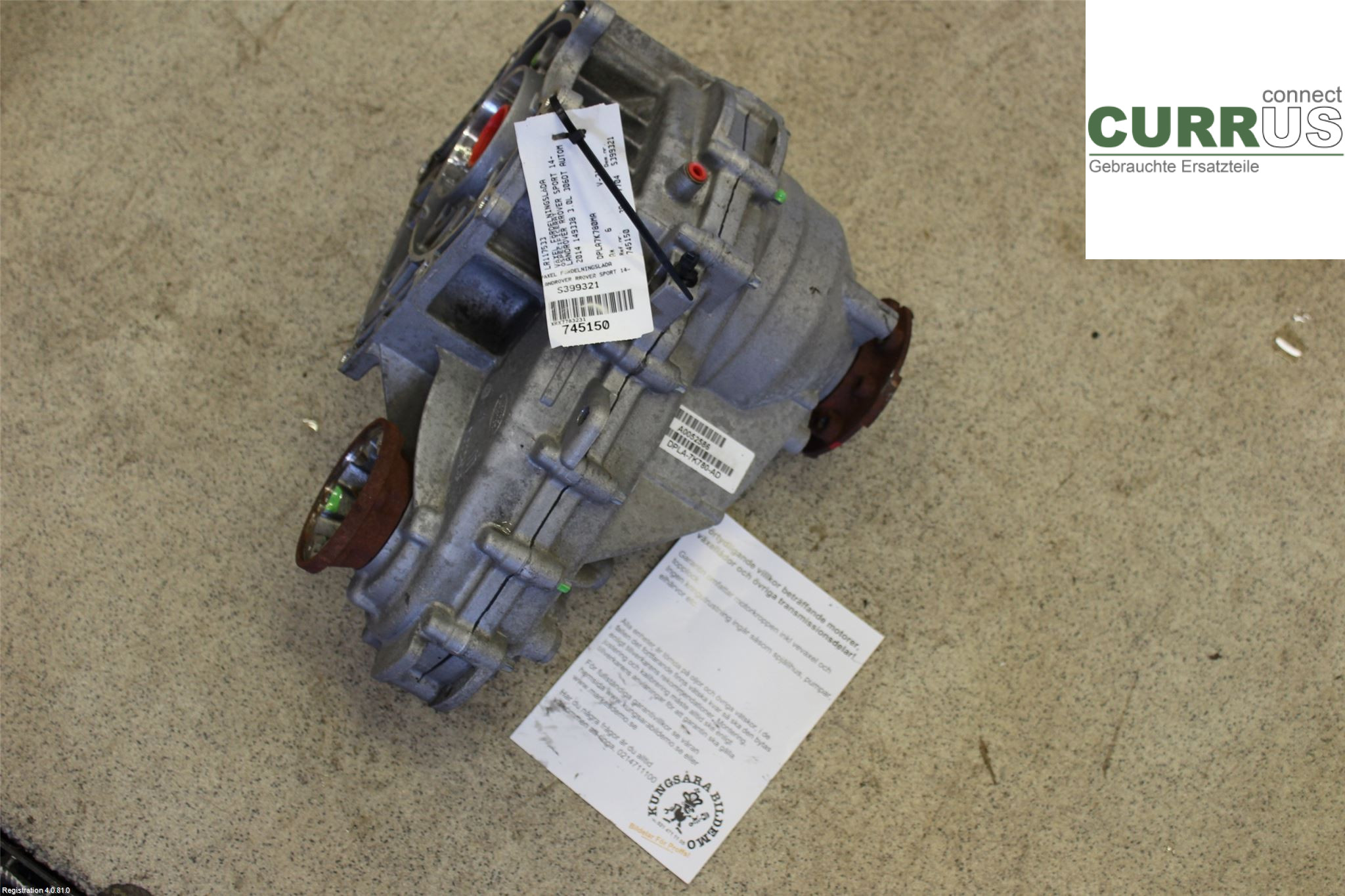 LANDROVER R.ROVER SPORT 14-22 Distribution gear box LR117533 3.0L 306DT