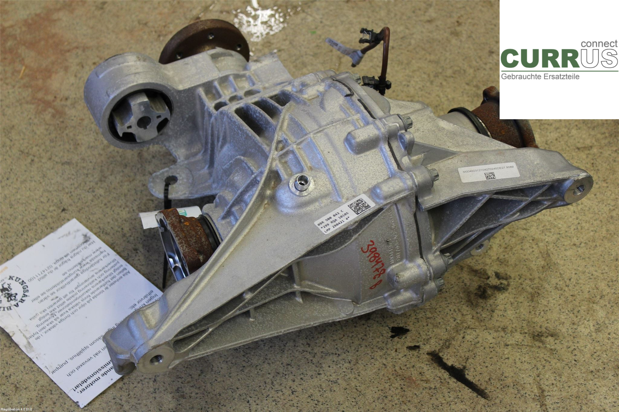 AUDI A6 F2/C8  19- Differential 09R500043C 2.0L DRYA