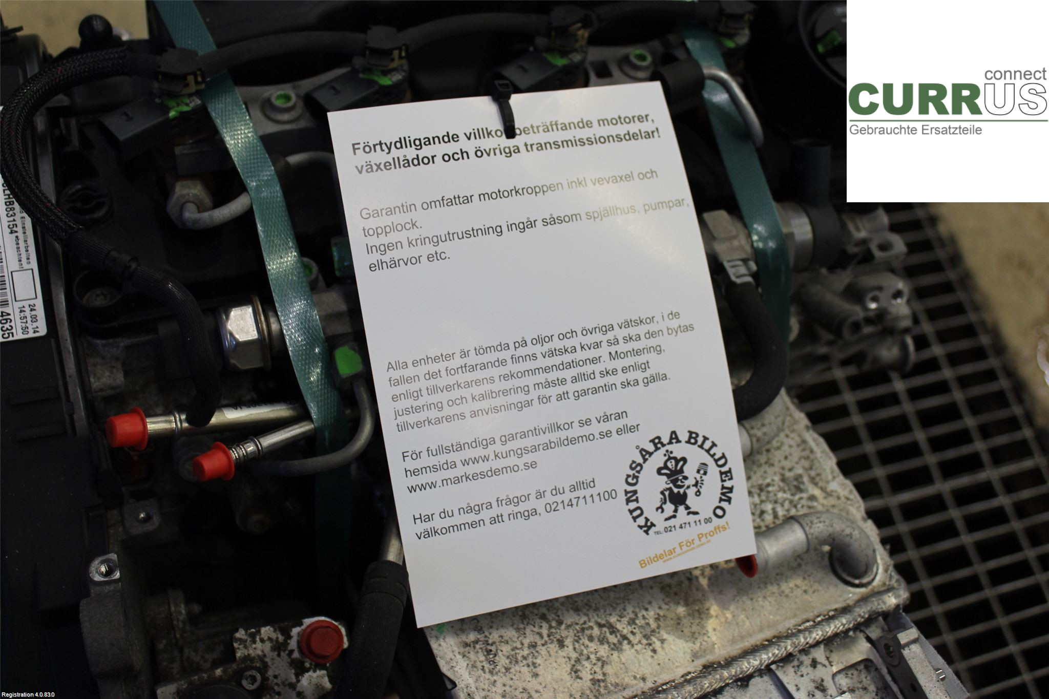 VW GOLF / E-GOLF VII   13-20 Motor 04L100090X 1.6L CLHA