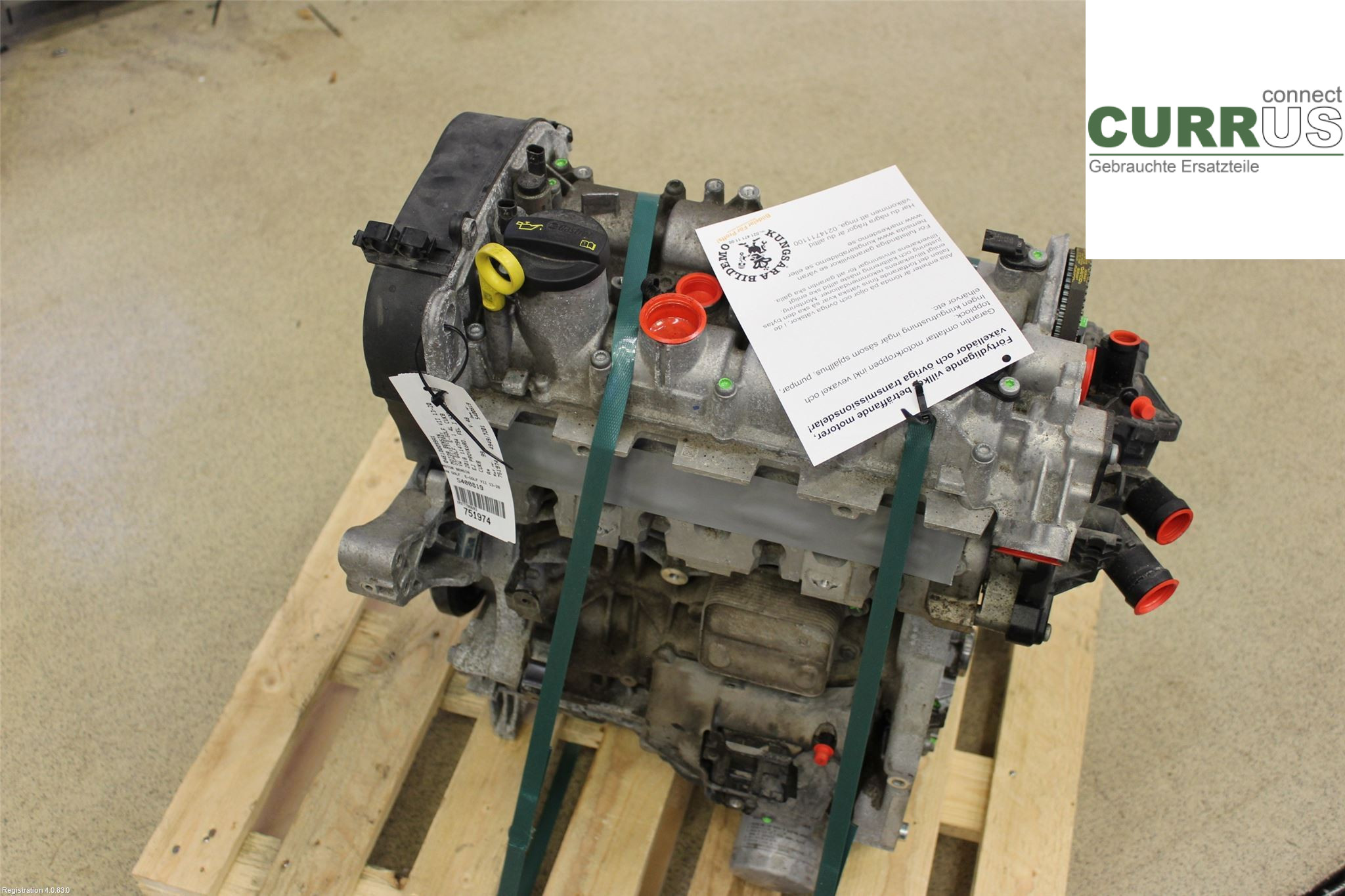 VW GOLF / E-GOLF VII   13-20 Motor 04E100099AX 1.4L CUKB