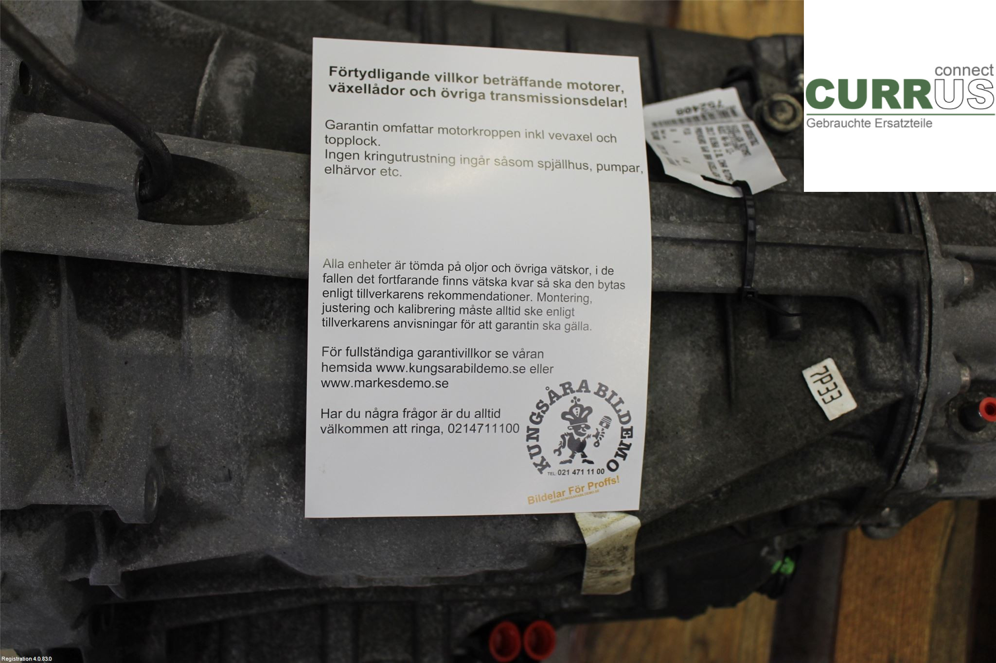 AUDI A6/S6 4G   11-18 Gearbox (Automatic) 0B5300058T002 2.0L CNHA