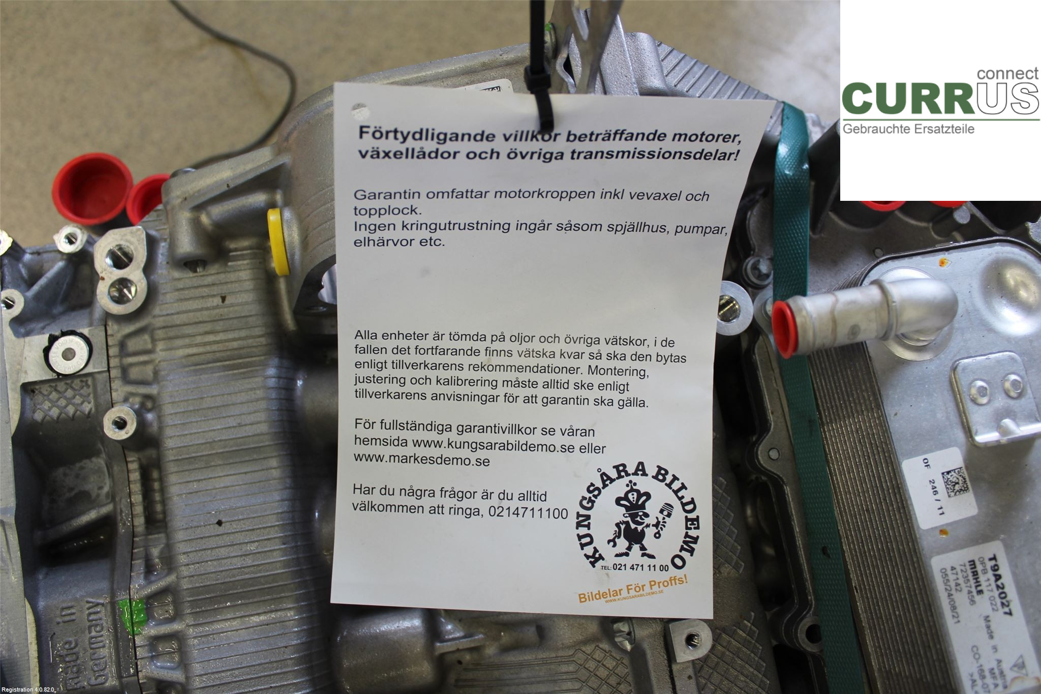 PORSCHE 911 64- Engine 9A2100927SX DKKB