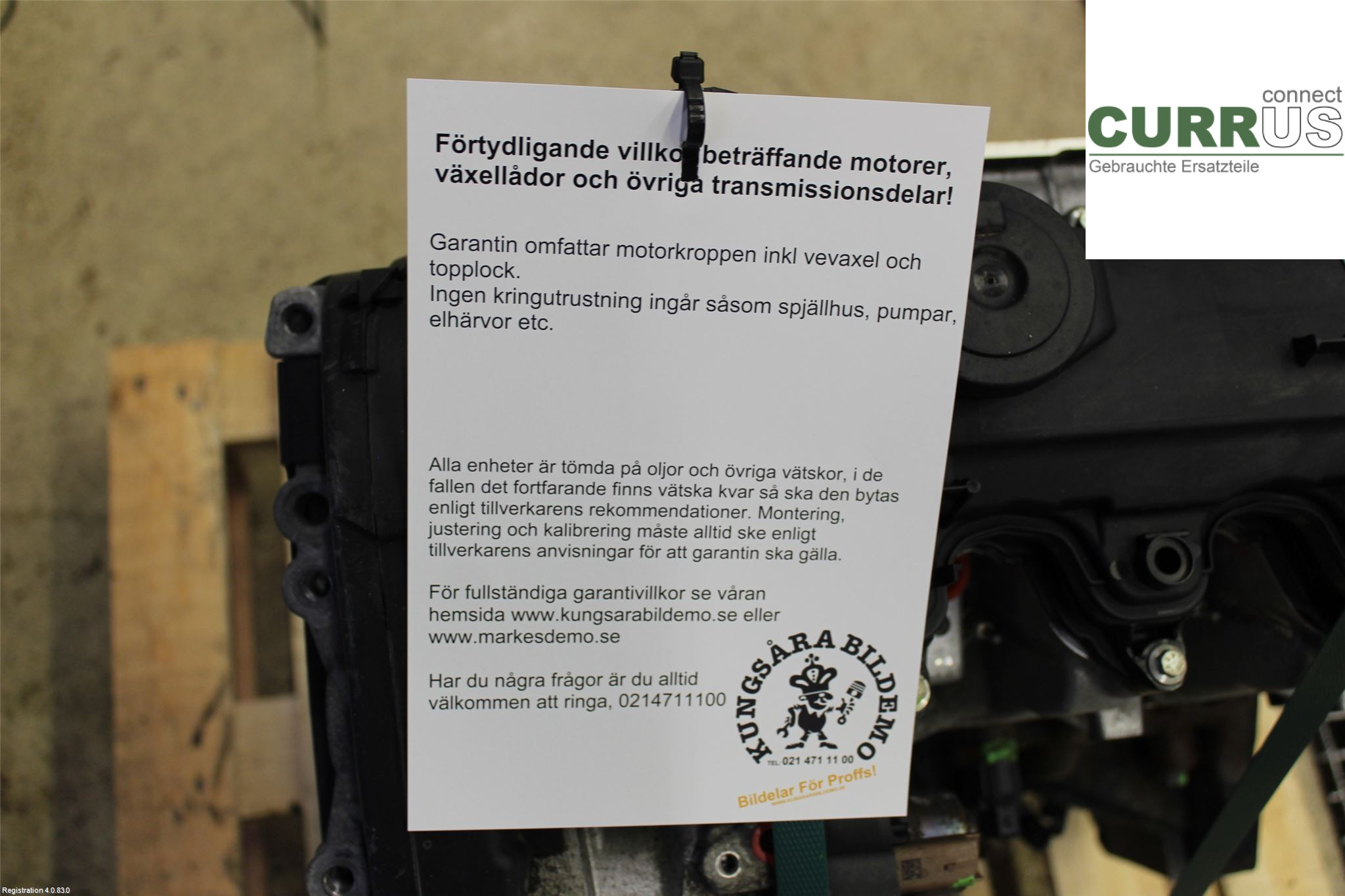 RENAULT KANGOO II  08-14 Motor 8201506878 K9K-808