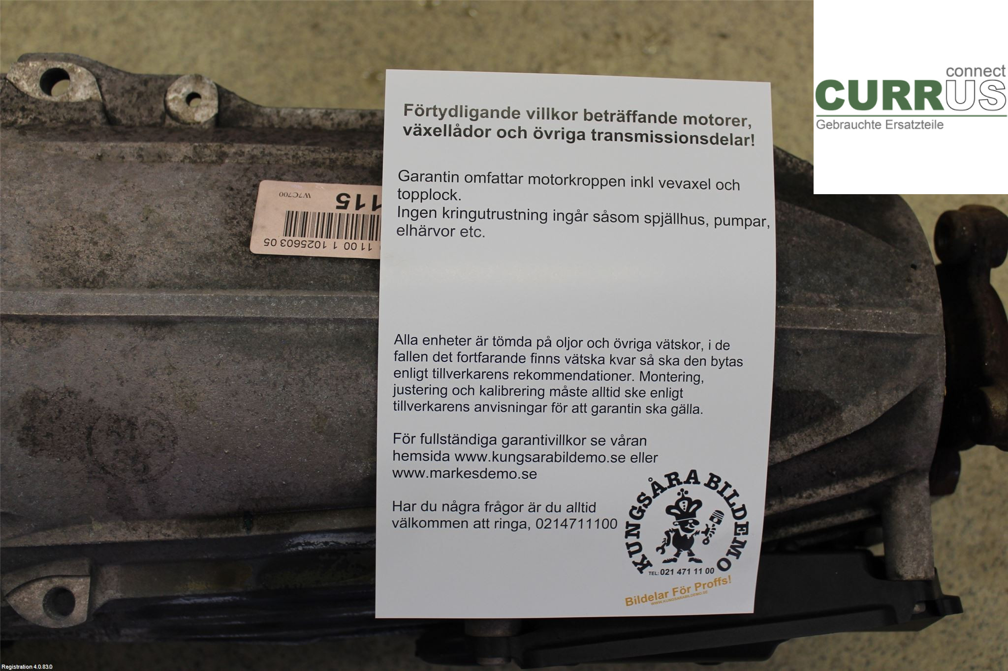 MB SPRINTER (W907/910) 19- Gearkasse Automatisk A9072701100 2.2 OM651.958