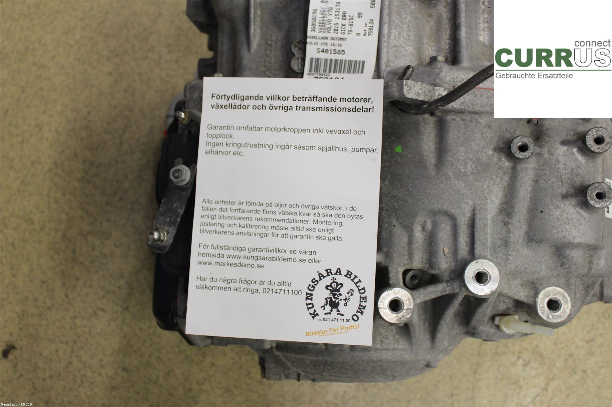 VOLVO V70    14-16 Gearbox (Automatic) 36050696 D4204T5