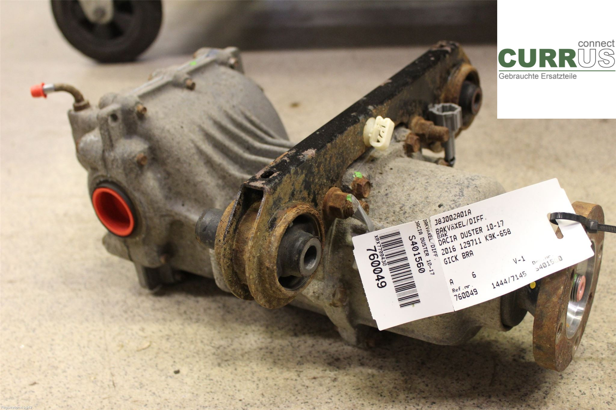 DACIA DUSTER  10-17 Differential 383002A01A K9K-658