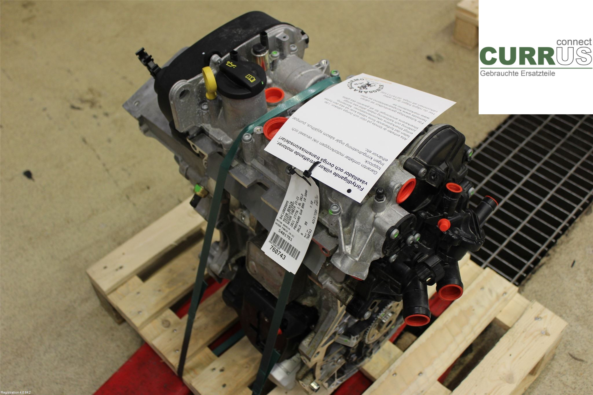 SKODA FABIA  15- Engine 04C100098MX 1.0L DKLD