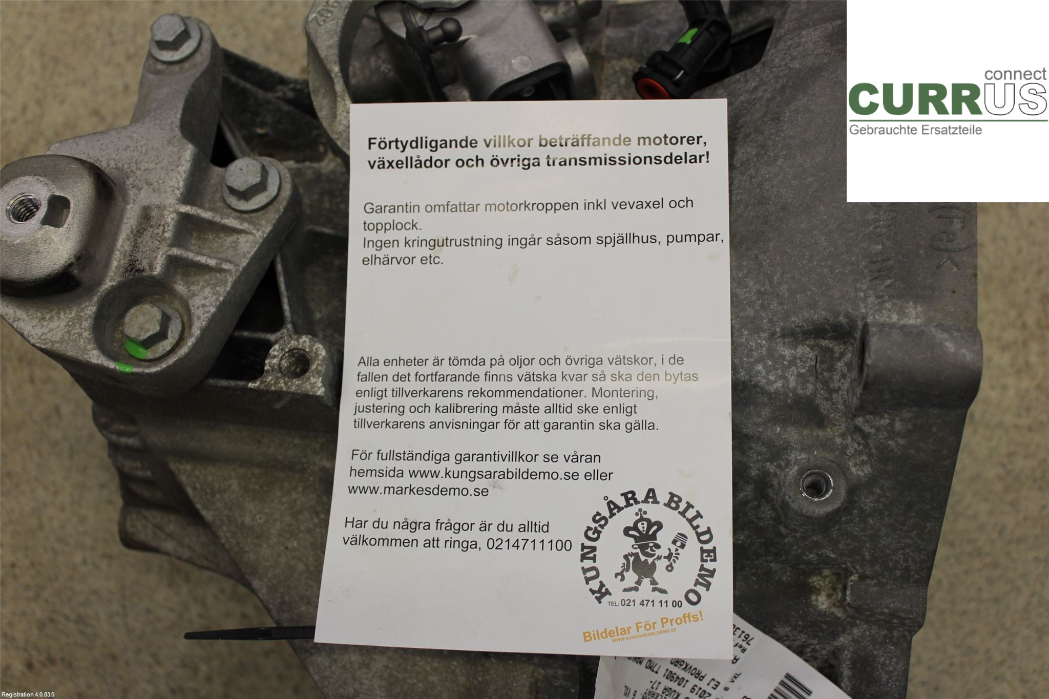 FORD KUGA  17-19 Gearbox (6-speed) 1878553 T7MD