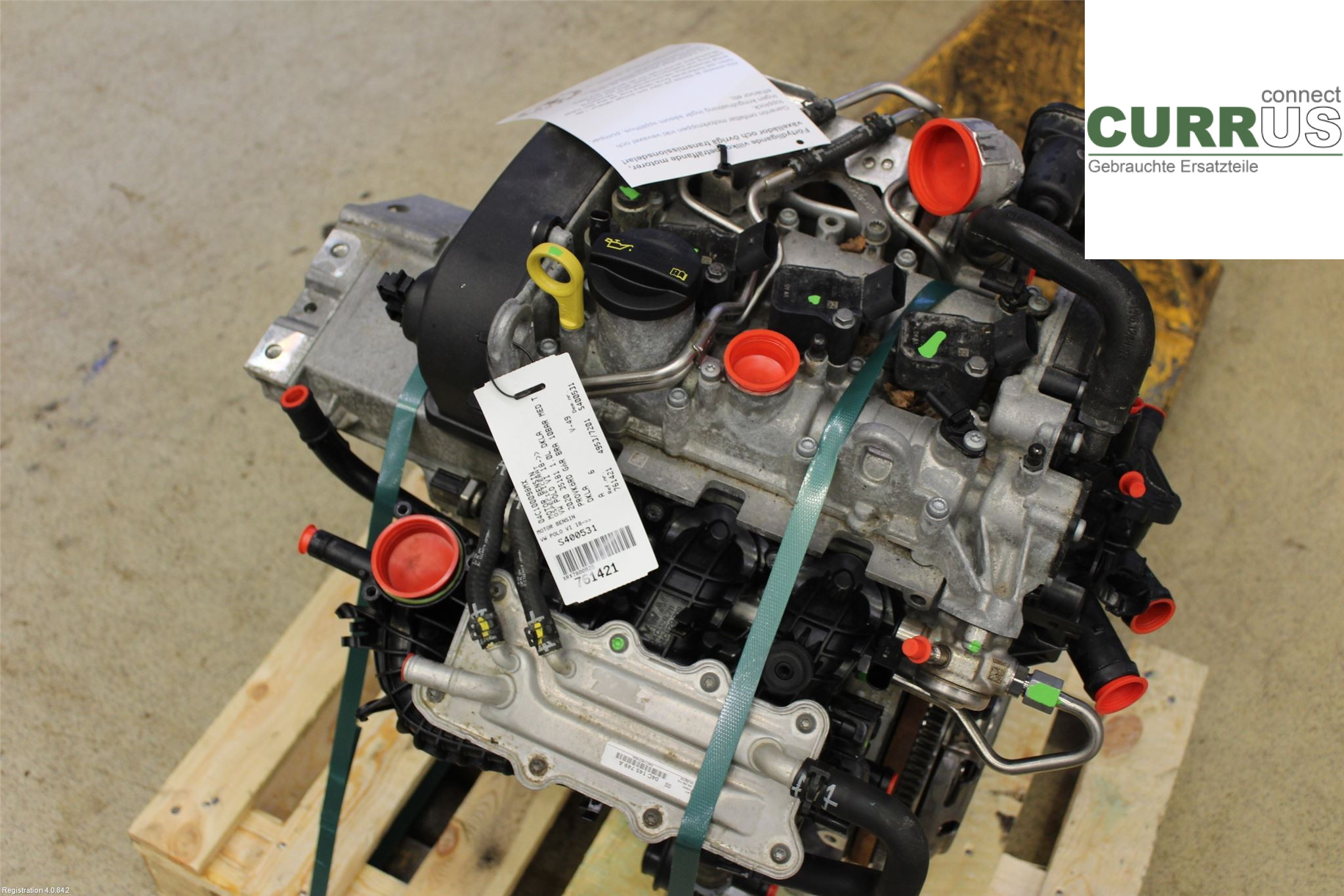 VW POLO VI 18- Motor 04C100098MX 1.0L DKLA
