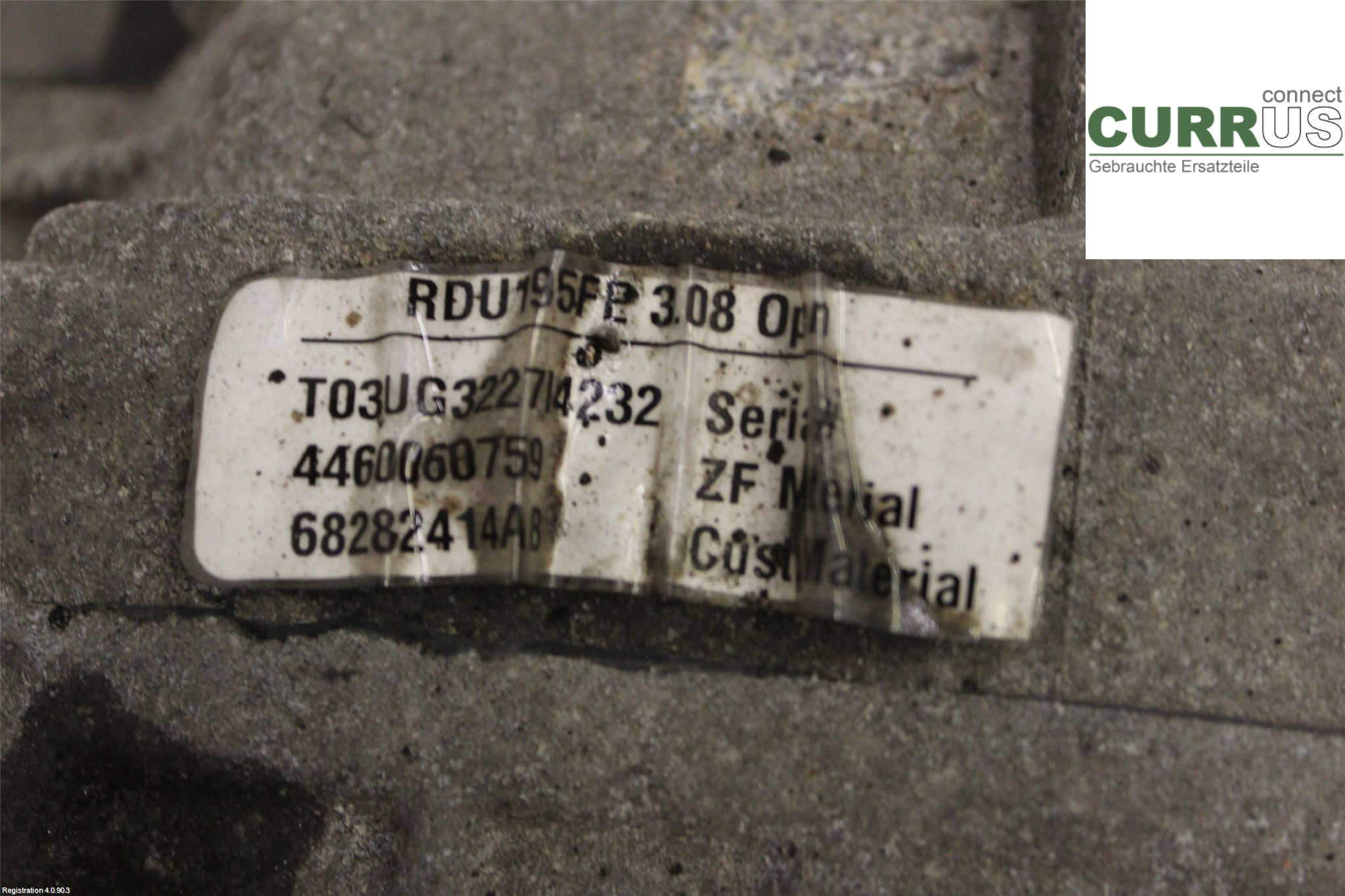 DODGE Differential 68282414AB 3.6L RTN