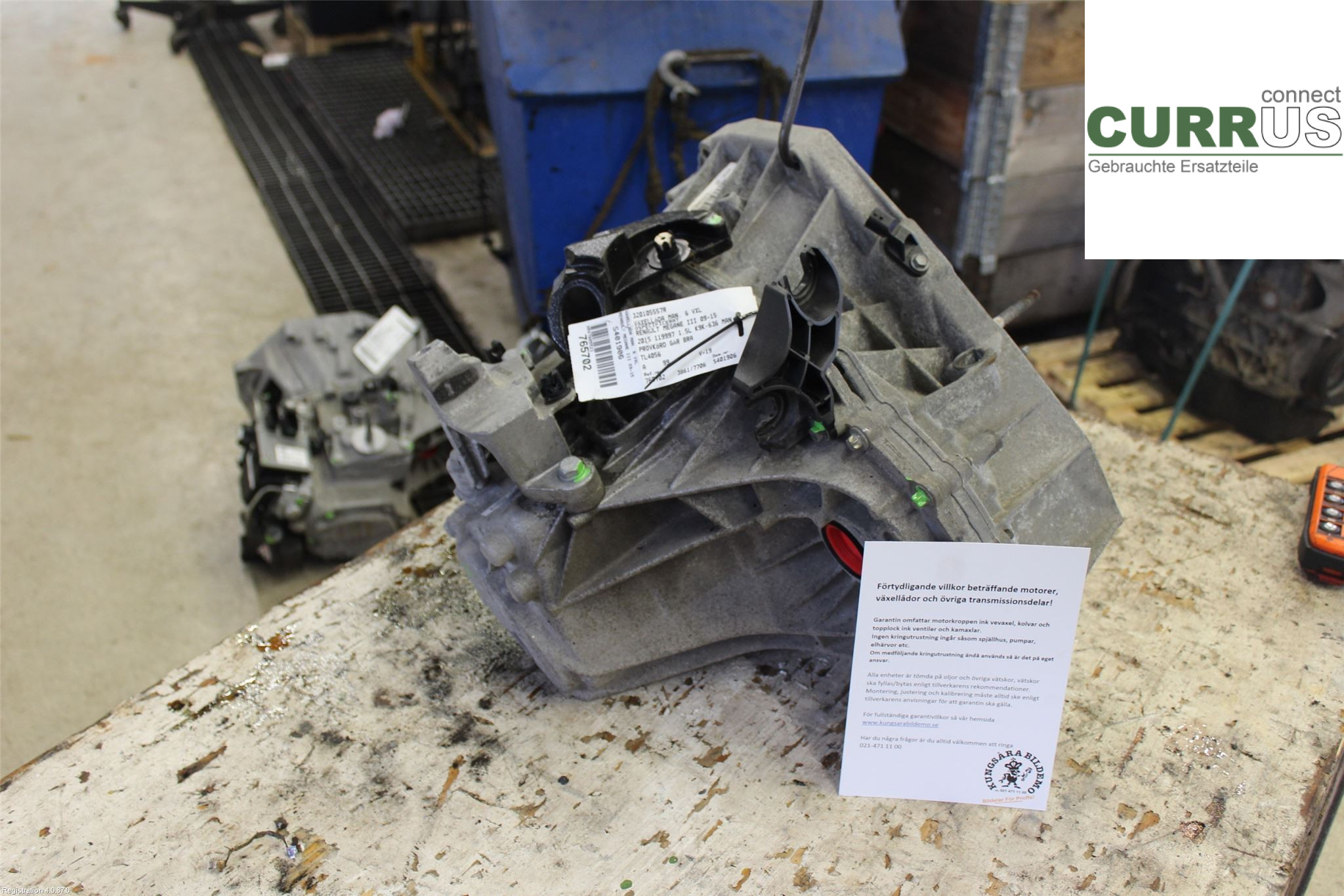 RENAULT MEGANE III 09-15 Gearbox (6-speed) 320105557R 1.5L K9K-636