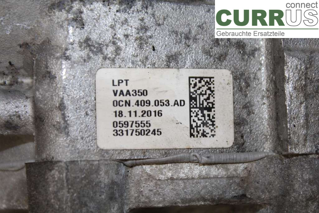 VW GOLF / E-GOLF VII   13-20 Boîte de distribution 0CN409053AD 1.8TSI 180HK