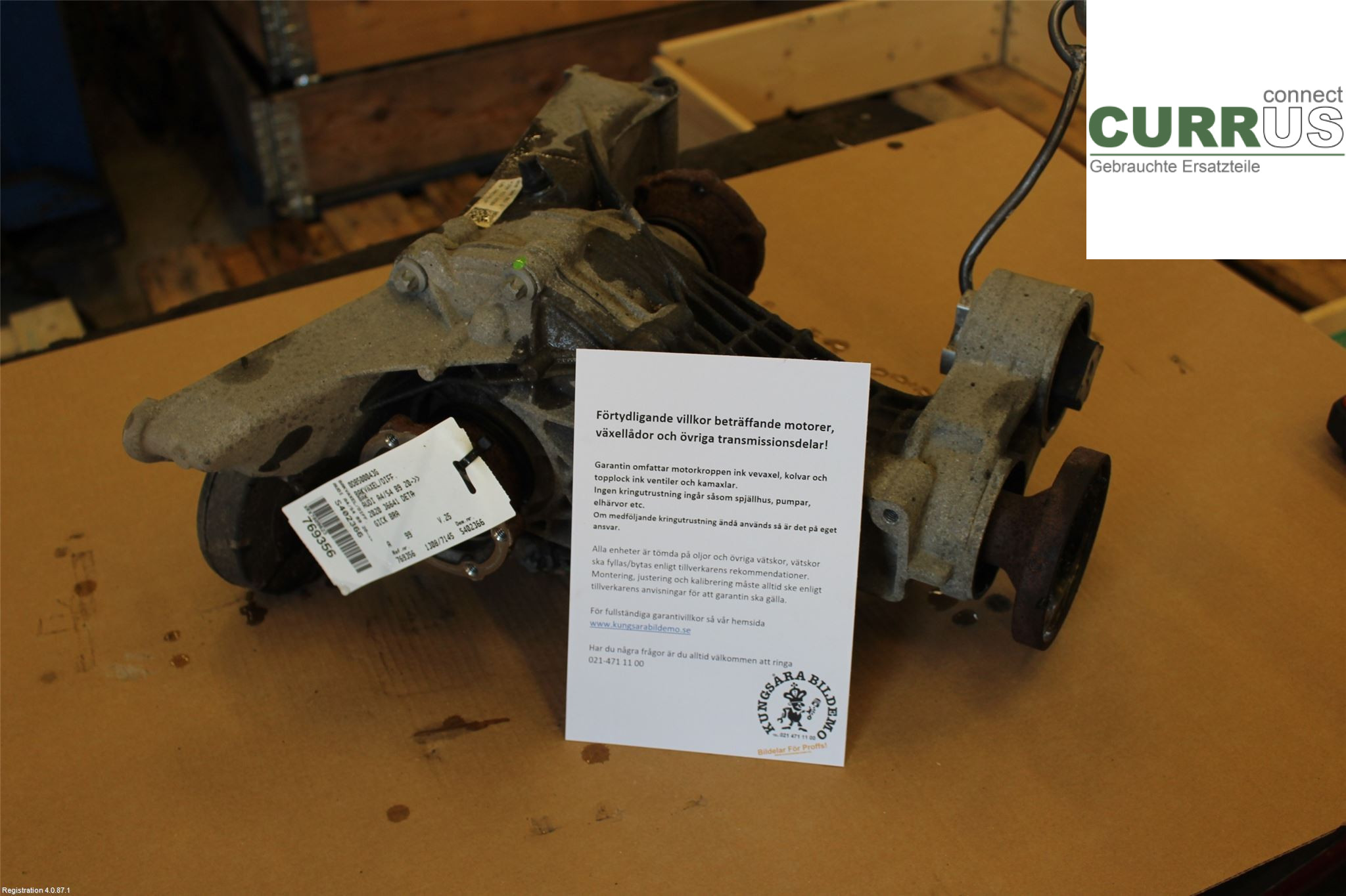 AUDI A4/S4 B9 20- Differential 0DB500043G DETA
