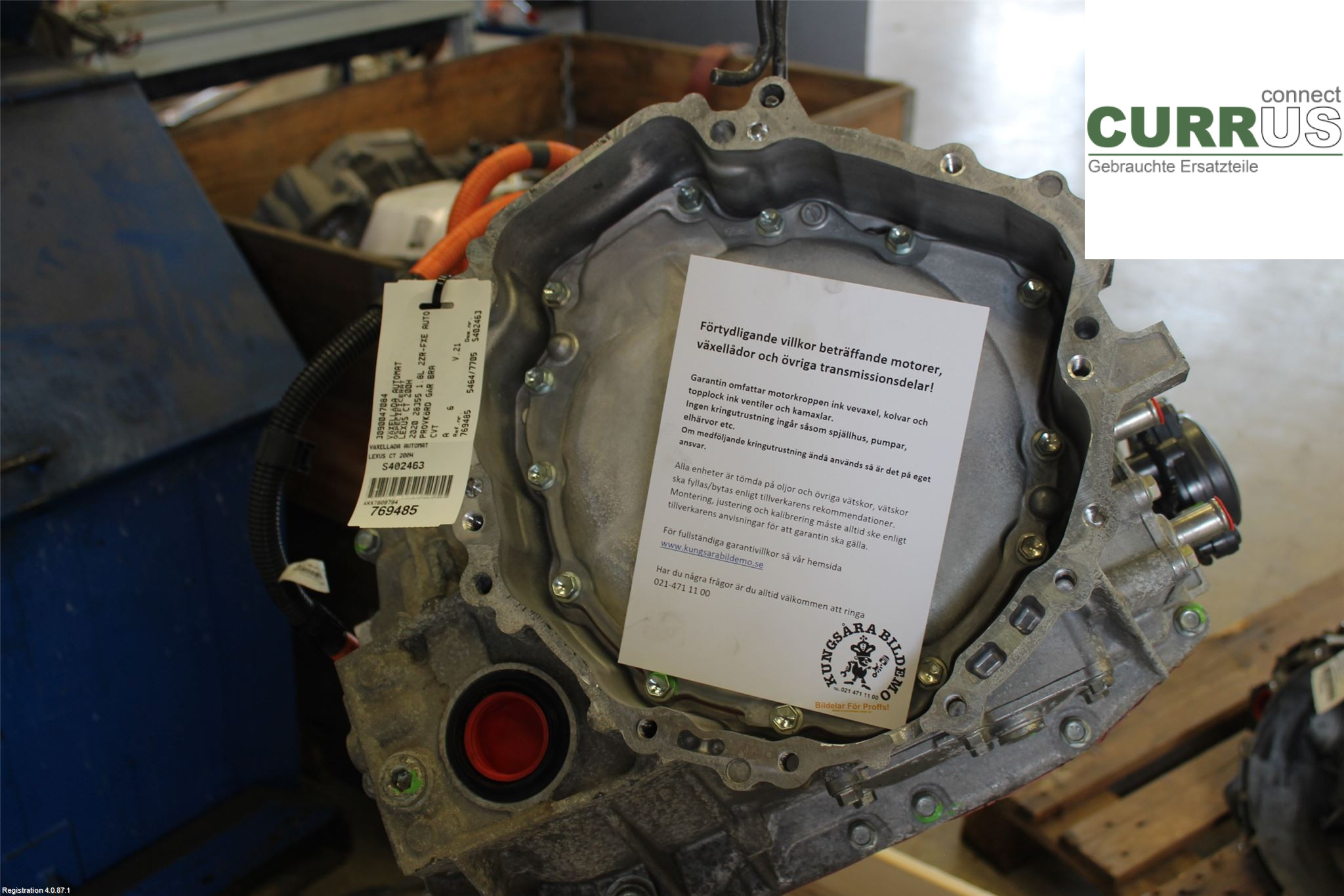 LEXUS CT 200h Gearbox (Automatic) 3090047084 1.8L 2ZR-FXE