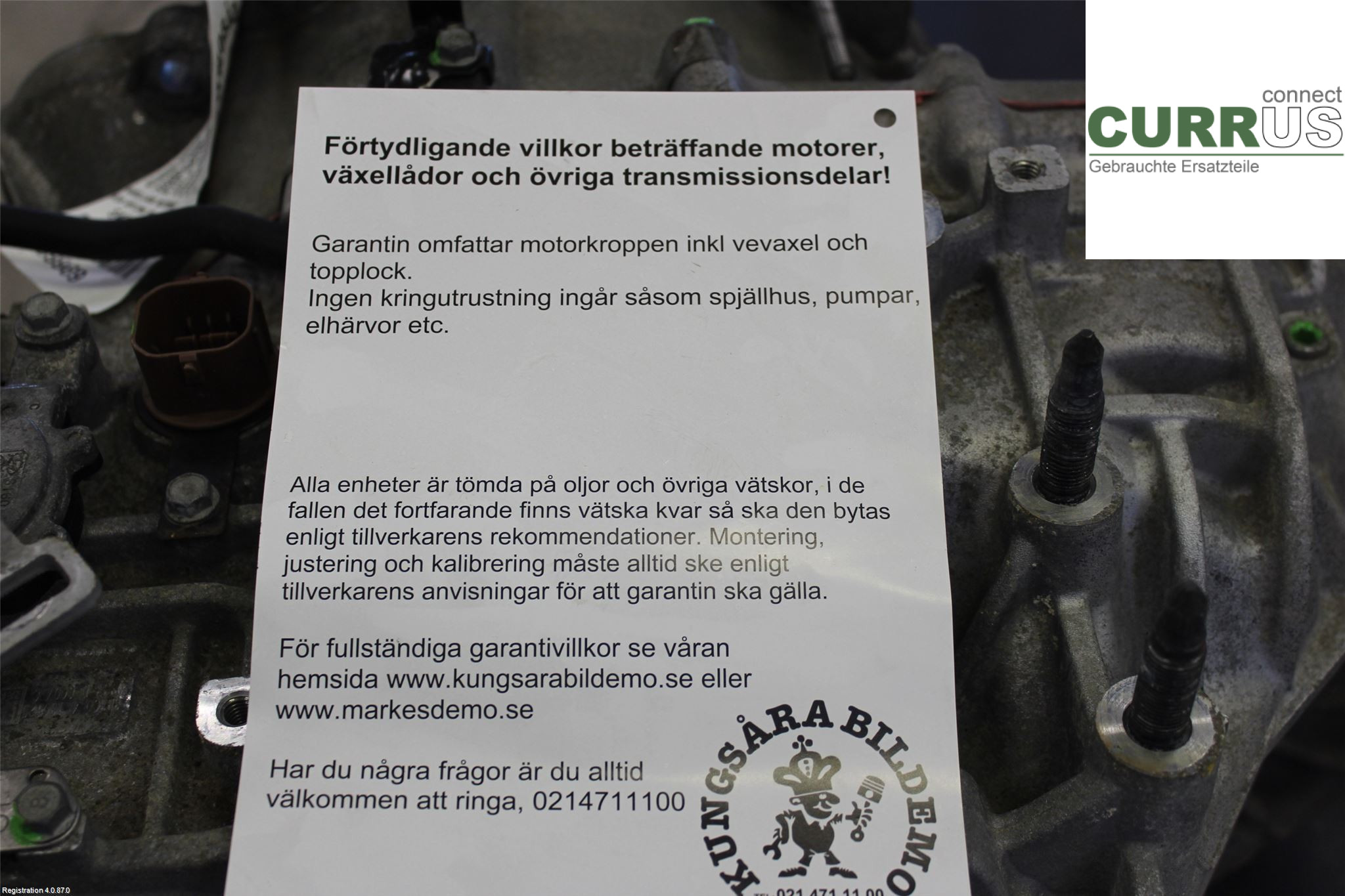 KIA OPTIMA  00-15 Gearbox (Automatic) 450003BEN2 1.7L D4FD
