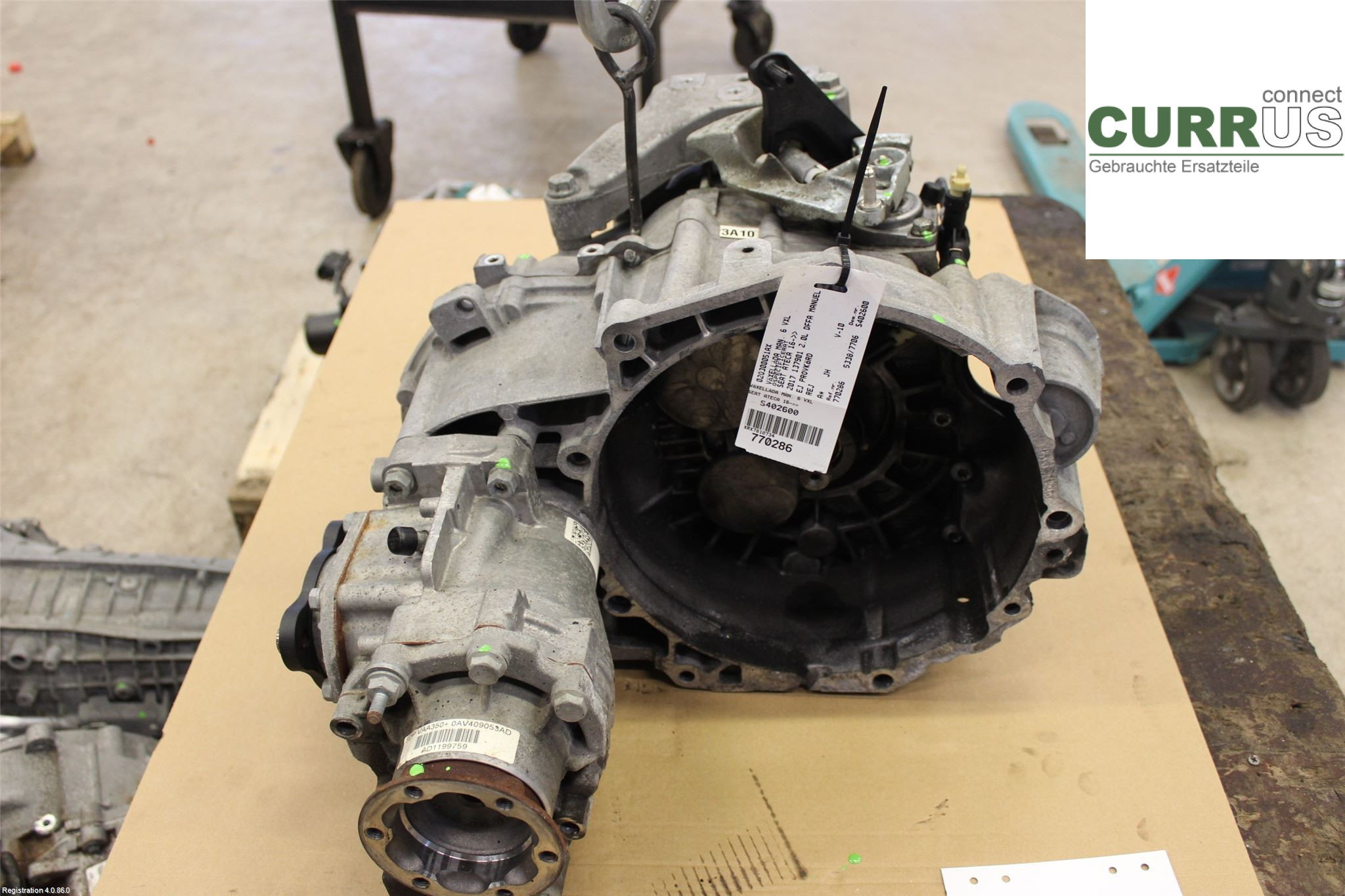 SEAT ATECA  16- Gearbox (6-speed) 02Q300051AX 2.0L DFFA