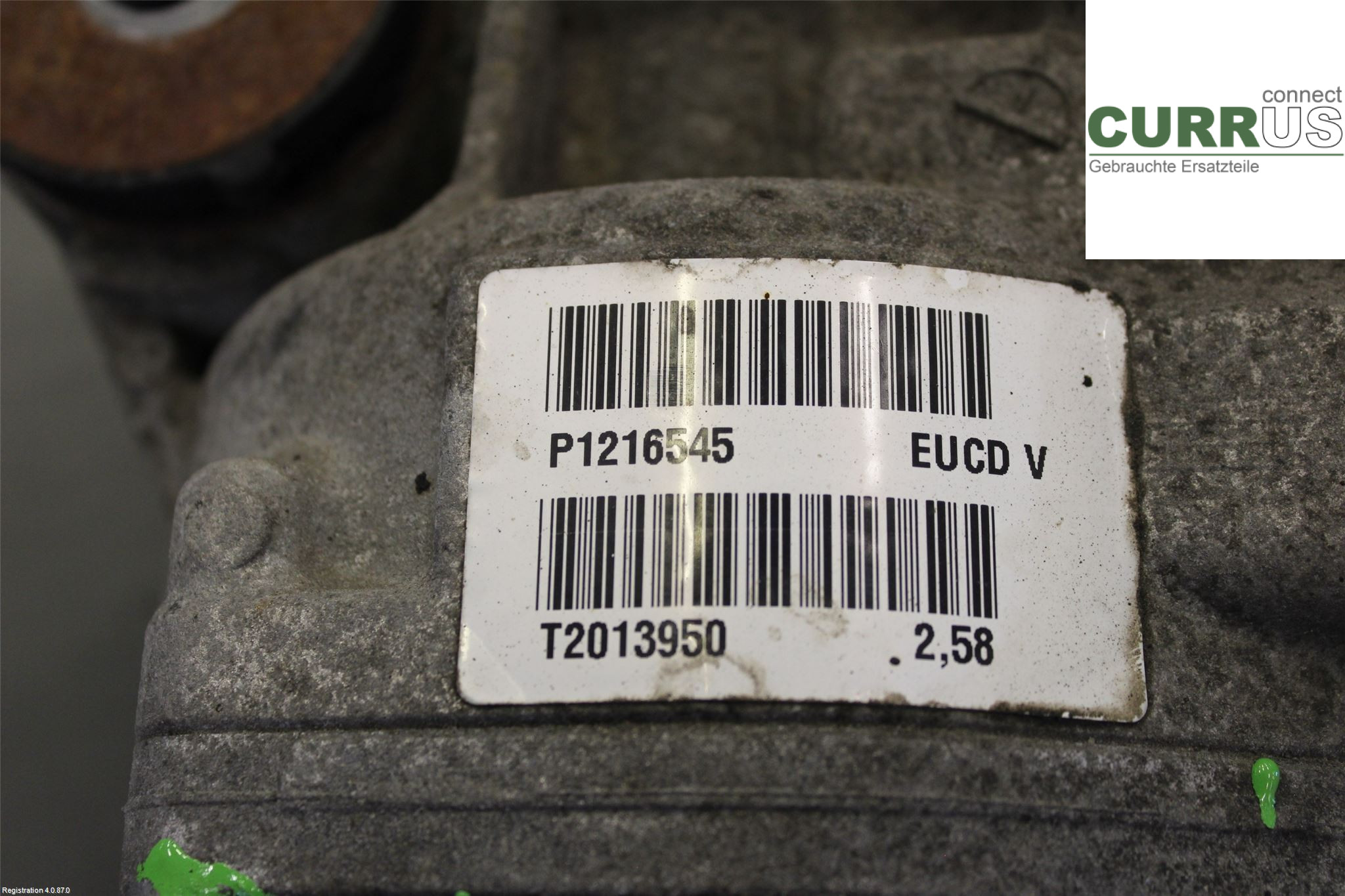 VOLVO XC60  14-17 Differential 36012670 2.4L D5244T12