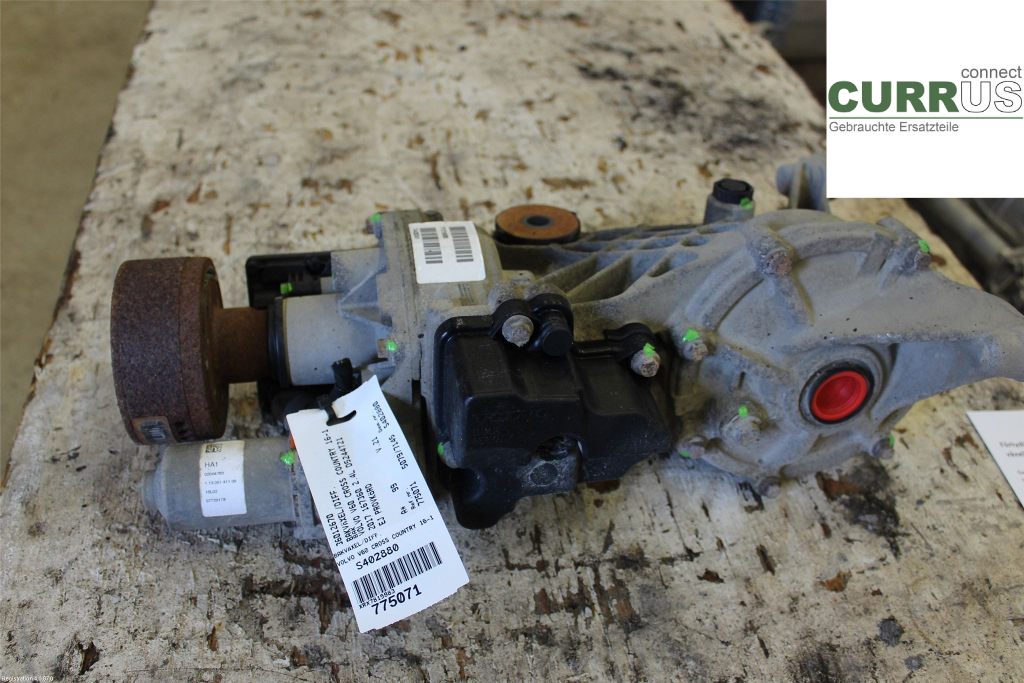 VOLVO V60 CROSS COUNTRY  16-18 Differential 36012670 2.4L D5244T21