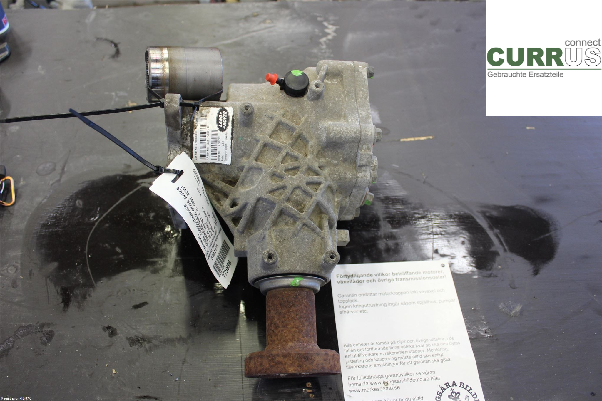 LAND ROVER EVOQUE  L538  11-18 Distribution gear box LR066501 2.2L CRDI 224DT