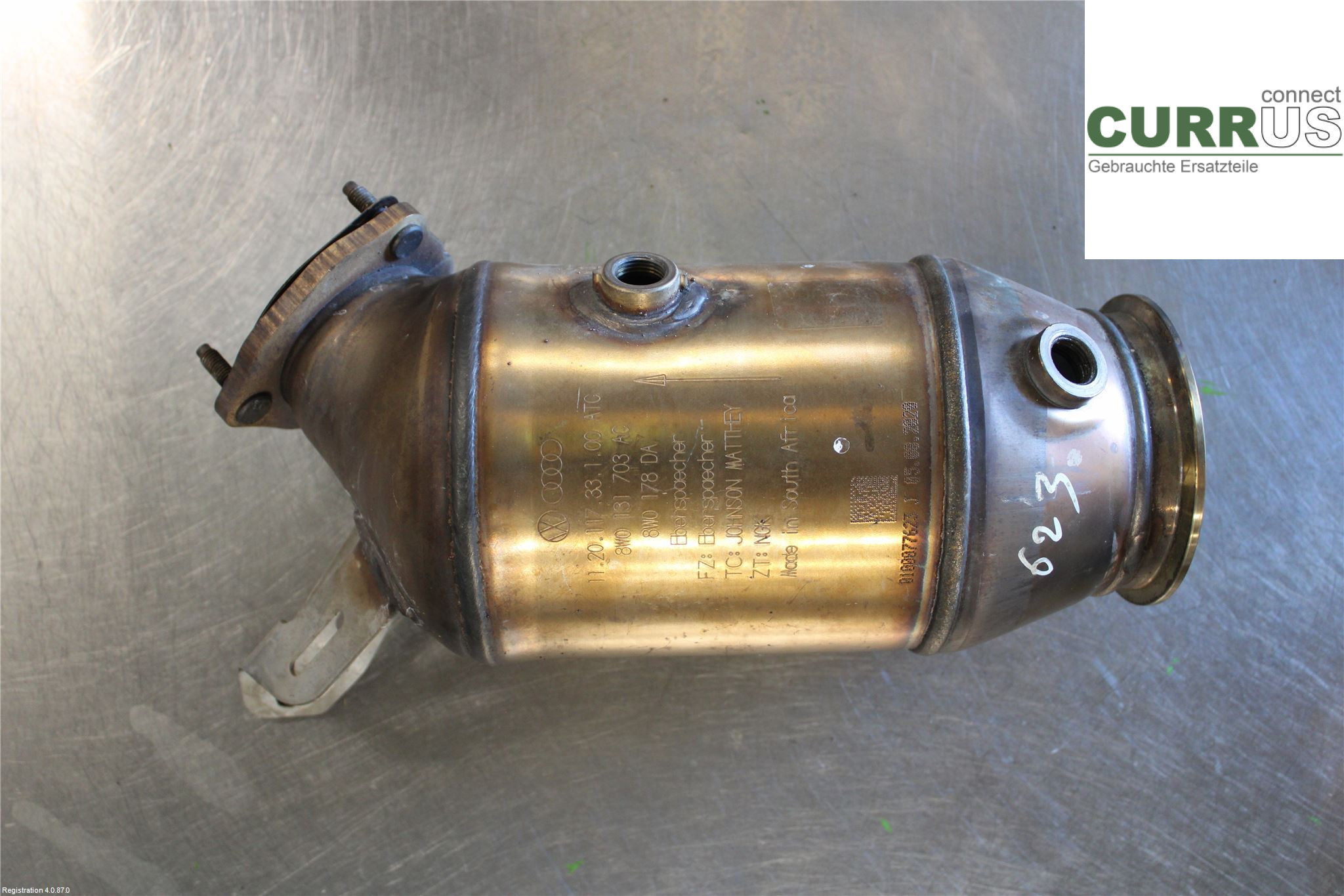 AUDI A5  17- KATALYSATOR 8W0 254 253 TX 2.0L DMTA
