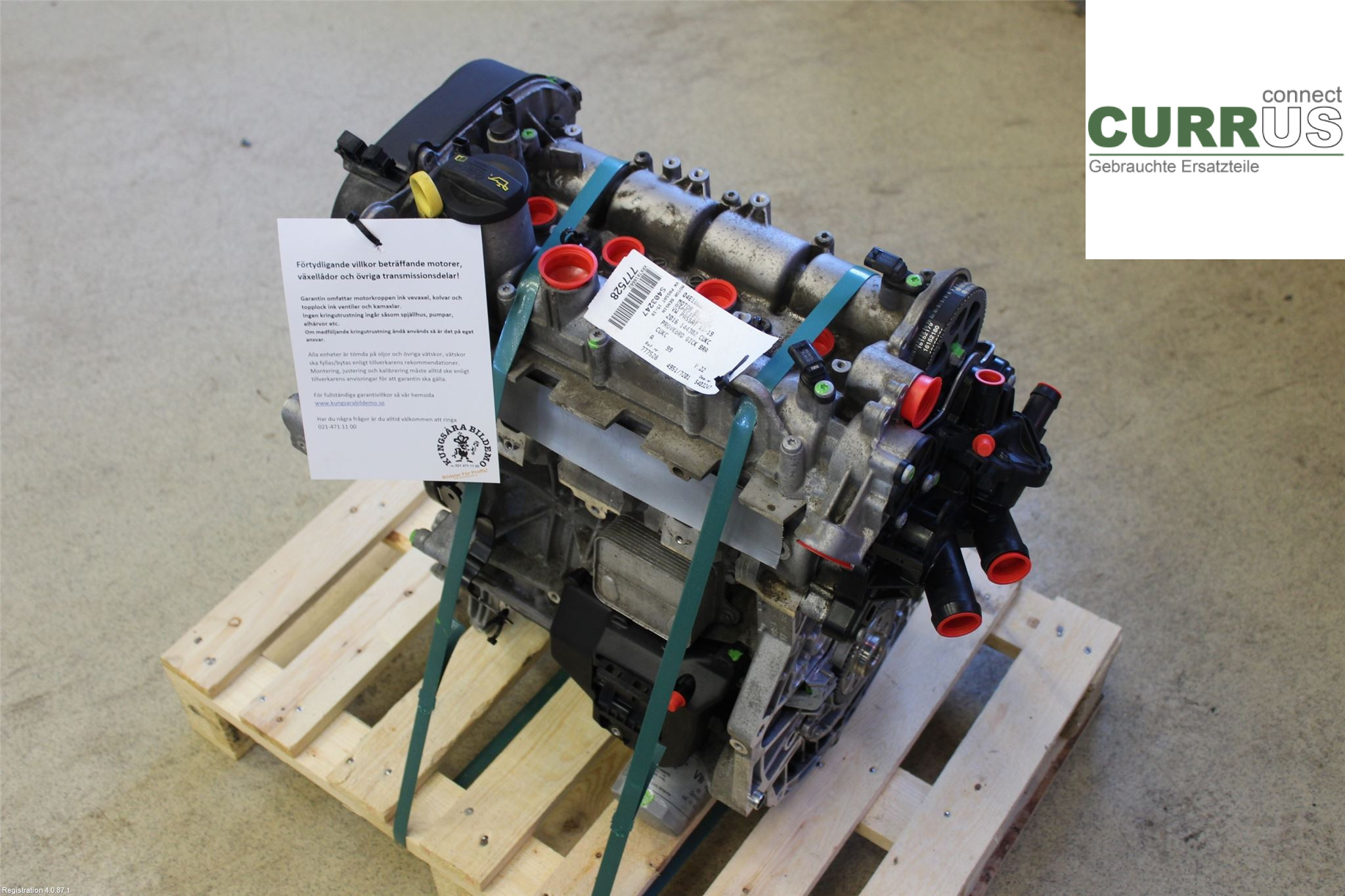 VW PASSAT  15-19 Moteur 04E100037TX CUKC