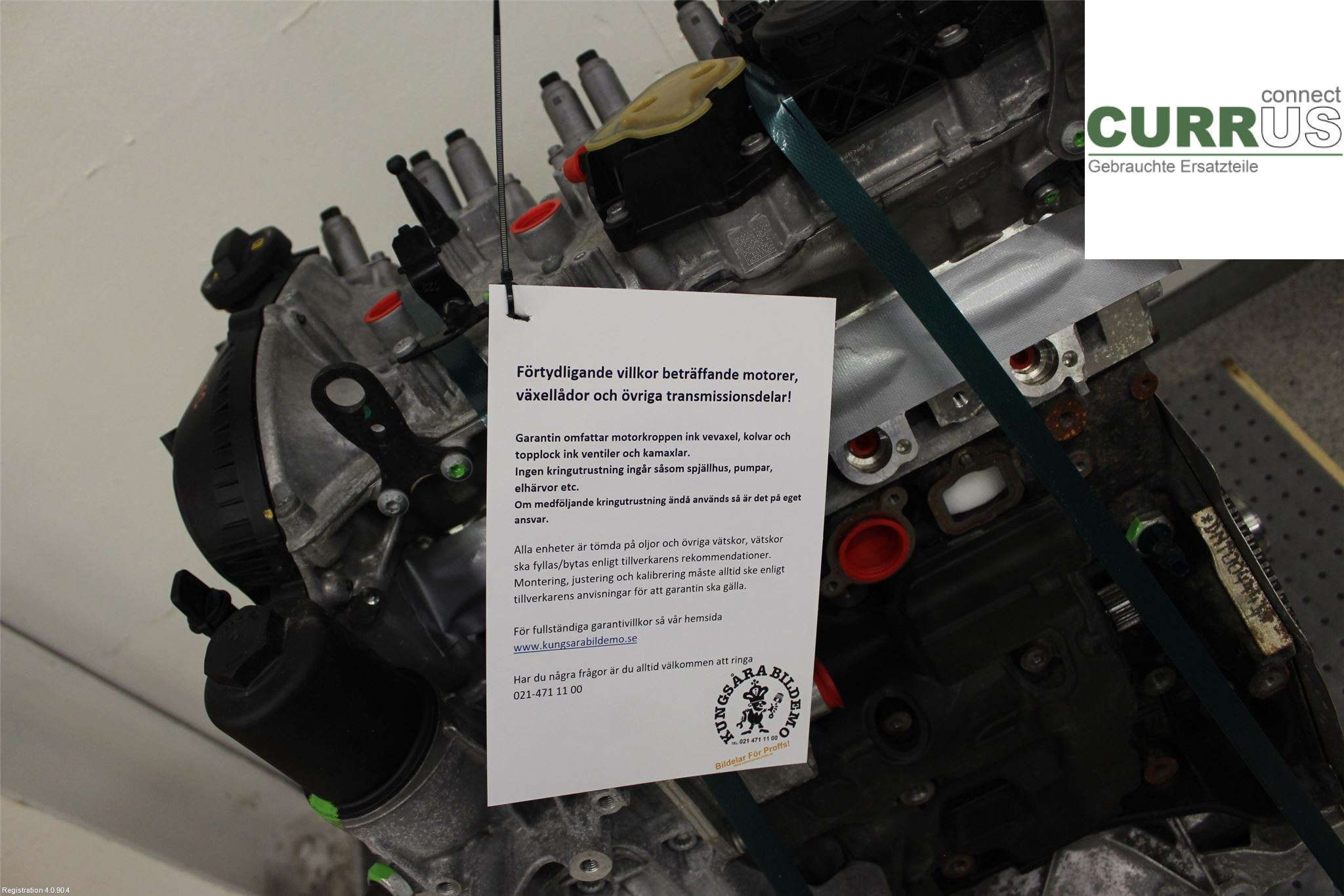 AUDI A5  17- Motor 06N100033F 2.0L DMTA
