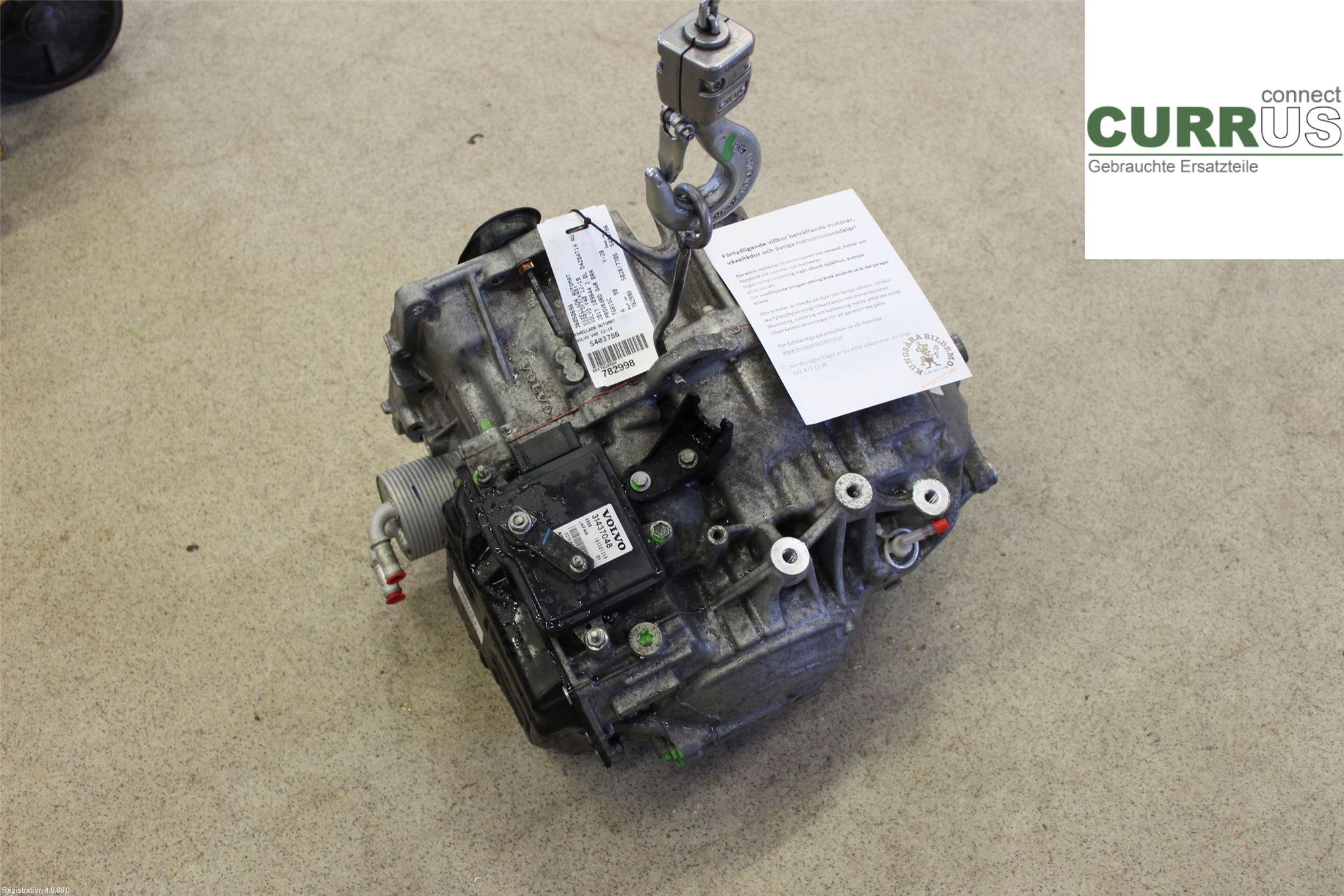 VOLVO V40  12-19 Gearbox (Automatic) 36050696 2.0L D4204T14