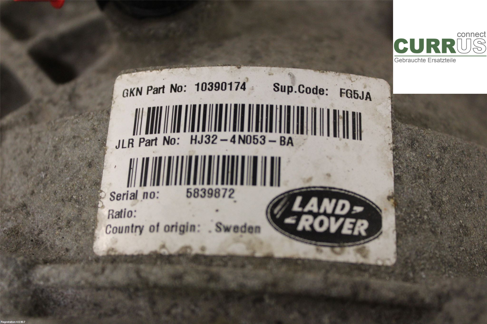 LAND ROVER EVOQUE  L538  11-18 Differential LR072726 204DTD