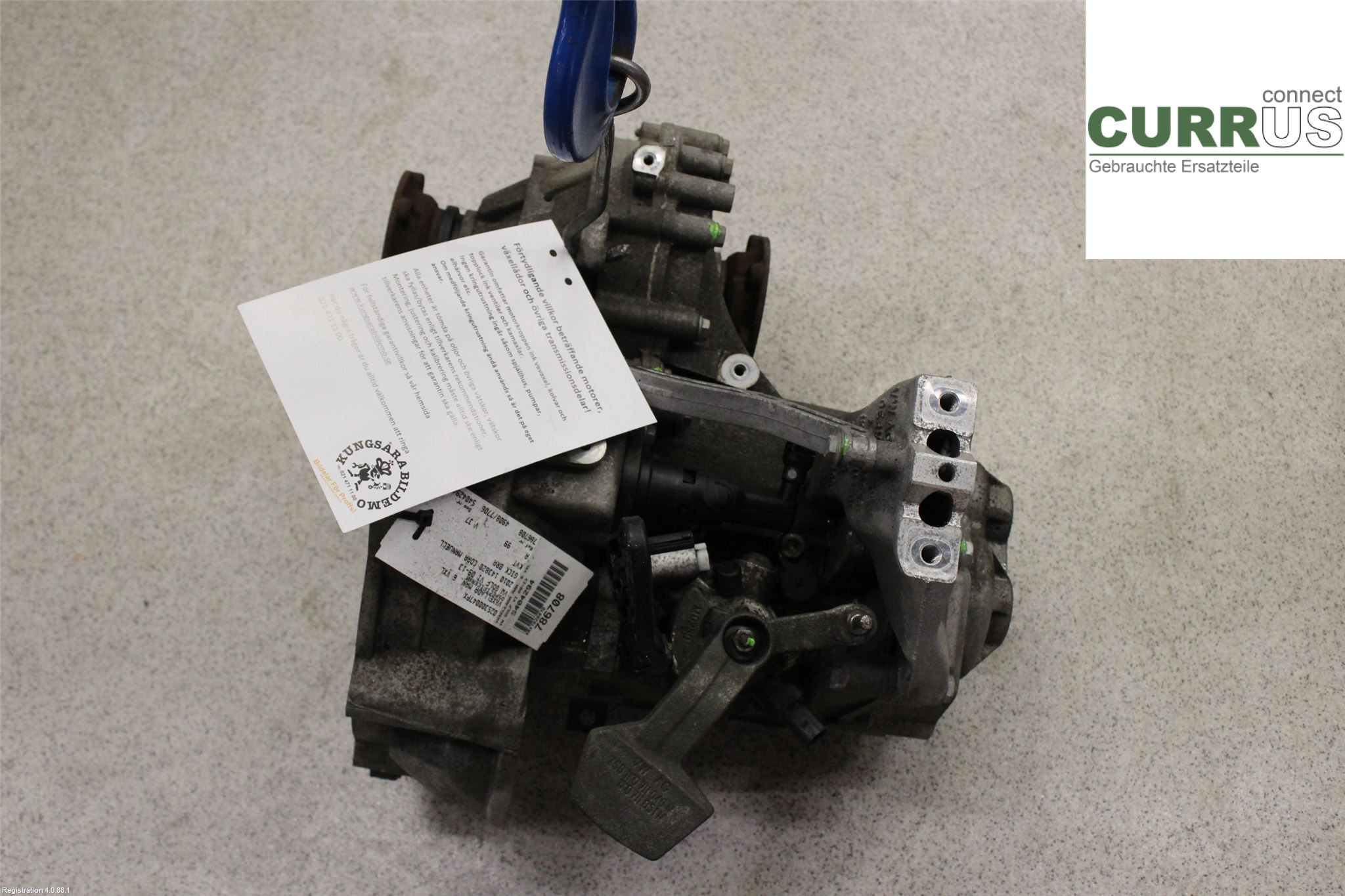 VW GOLF VI     09-13 Gearbox (6-speed) 02S300047PX CDAA