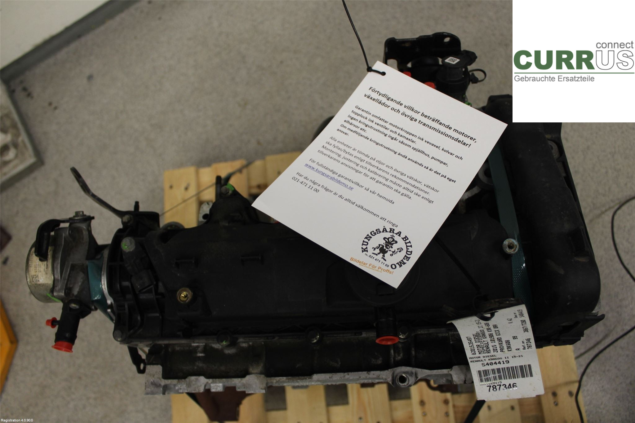 RENAULT KANGOO II  15-21 Engine 8201535497 K9K-608