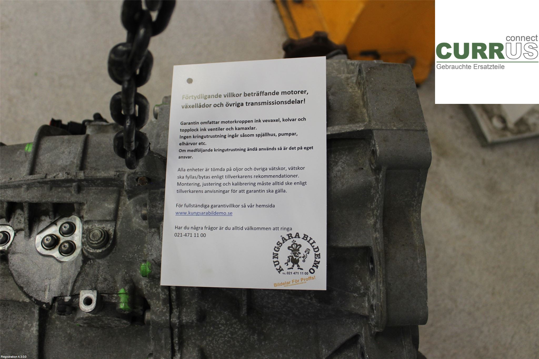 AUDI A4/S4  08-11 Gearbox (6-speed) 0B2300029KX CFKA