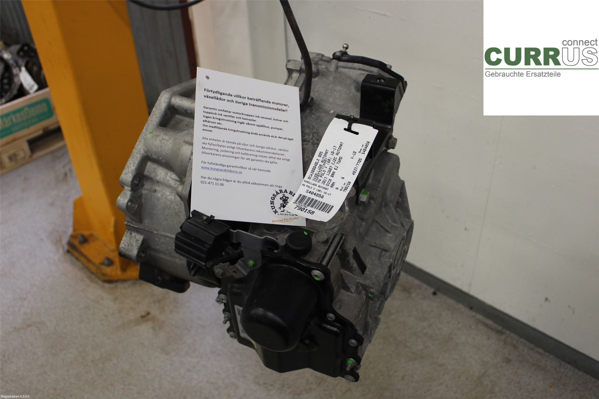 VW POLO       10-17 Gearbox (Automatic) 0CW300040LX 005 CJZC
