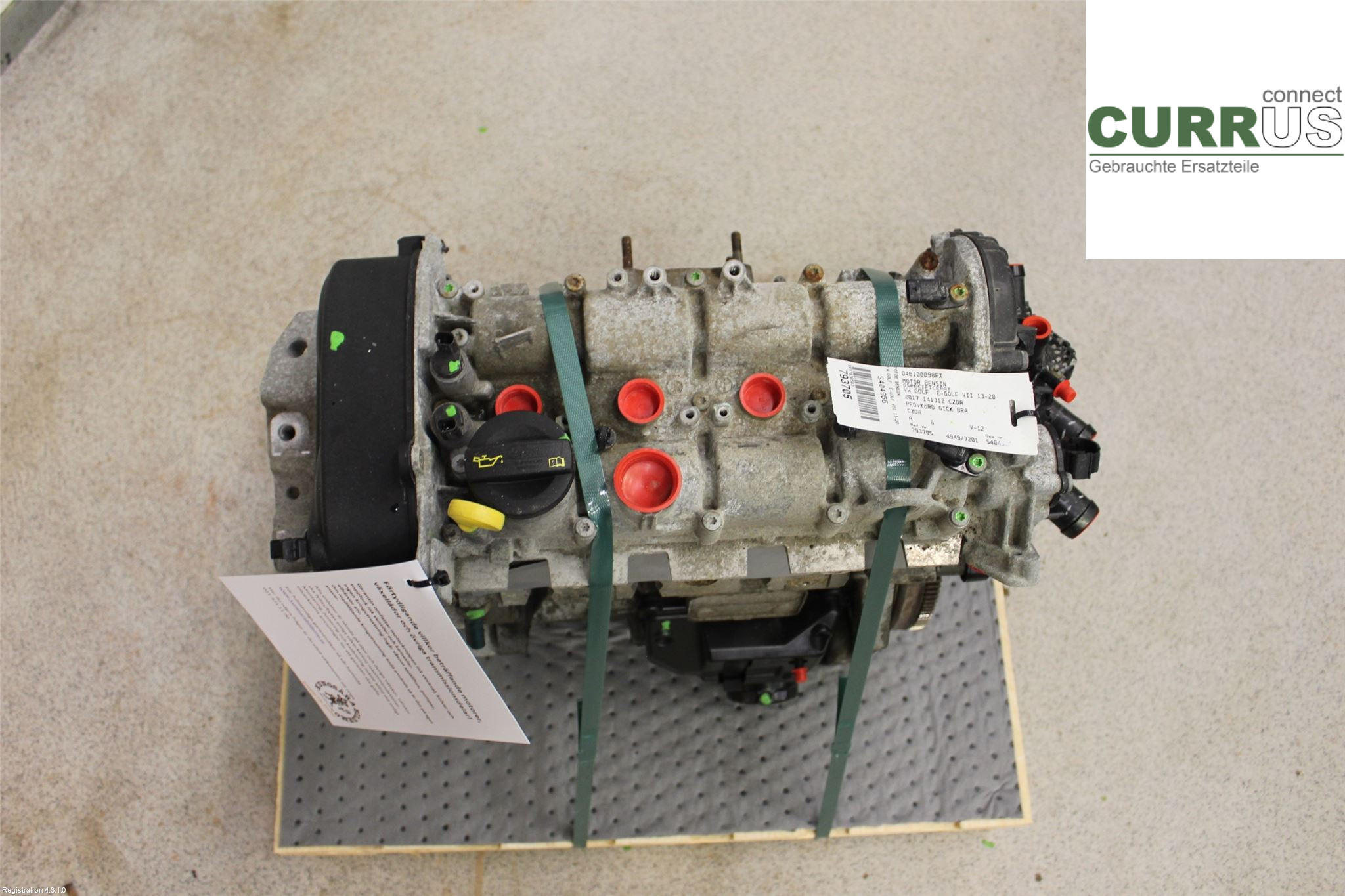 VW GOLF / E-GOLF VII   13-20 Motor 04E100098FX CZDA