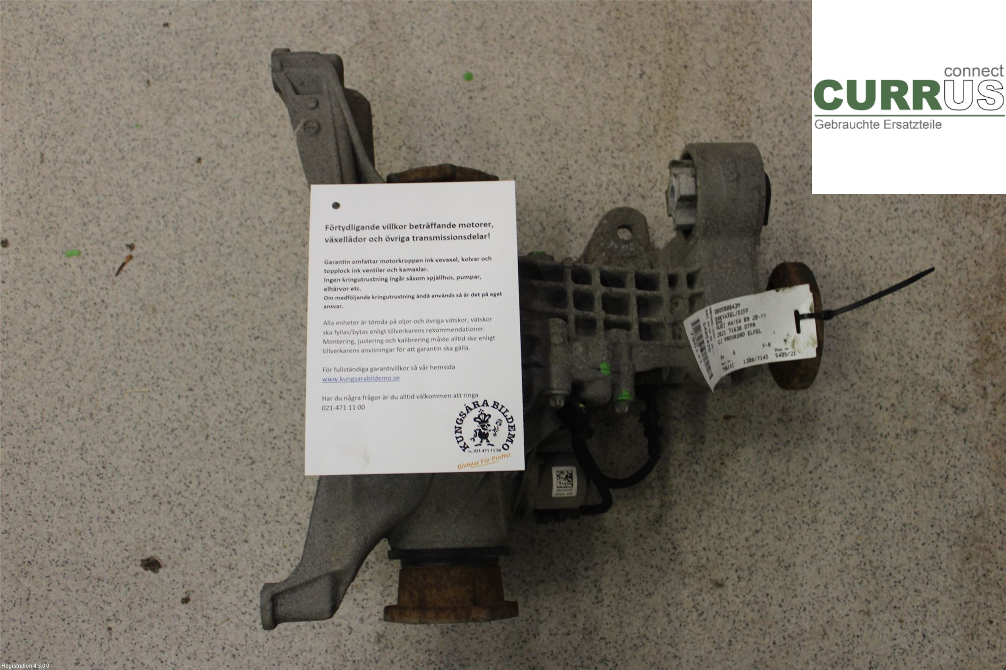 AUDI A4/S4 B9 20- Differential 0B0500043M DTPA
