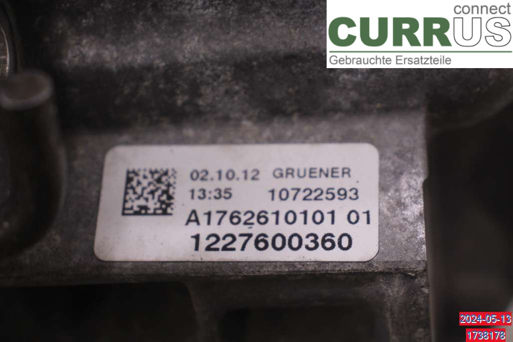 MB A-KLASS (W176)   13-18 Gearkasse 6 gear A2463605801 180 CDI