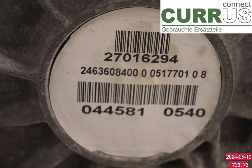 MB A-KLASS (W176)   13-18 Gearkasse 6 gear A2463605801 180 CDI