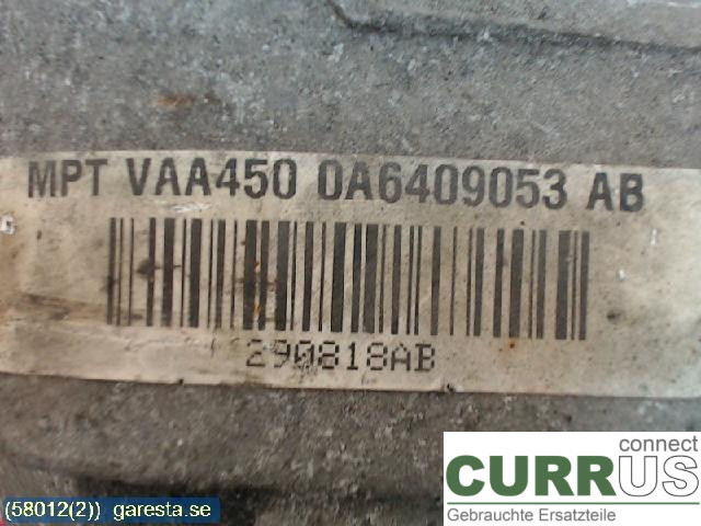 VW TIGUAN 07-16 Distribution gear box MPT 1,4 tsi 110KW C