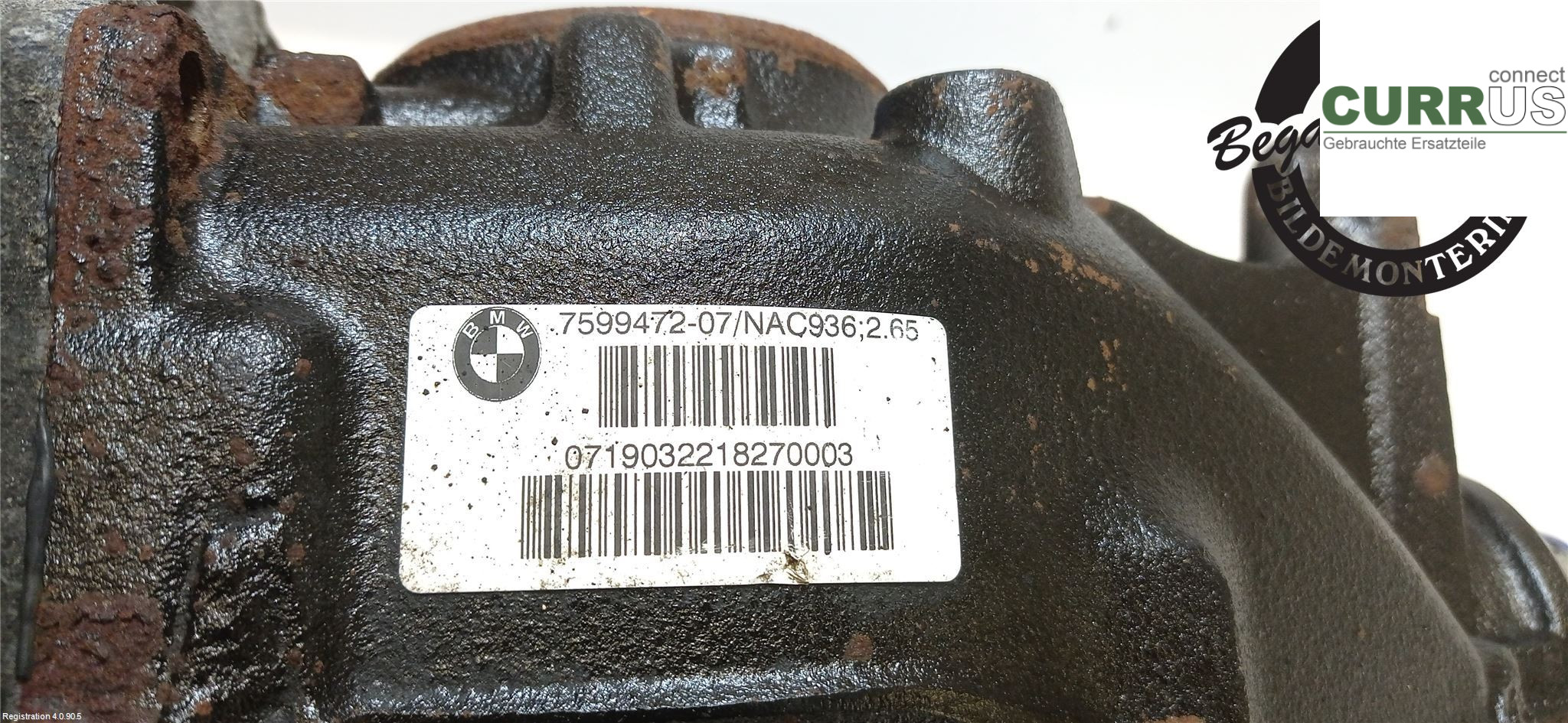 BMW 1 F20/F21   11-19 Differential 33107599472 B47-D20A