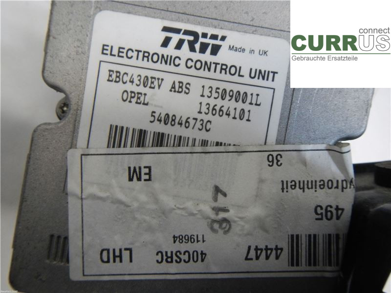 OPEL VECTRA  C   02-05 ABS Hydraulic unit 9191495 1,8-16V/Z18XE