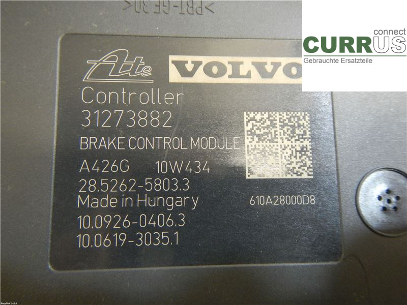 VOLVO S60      11-13 ABS hydraulisk enhet 31329138 B4204T6